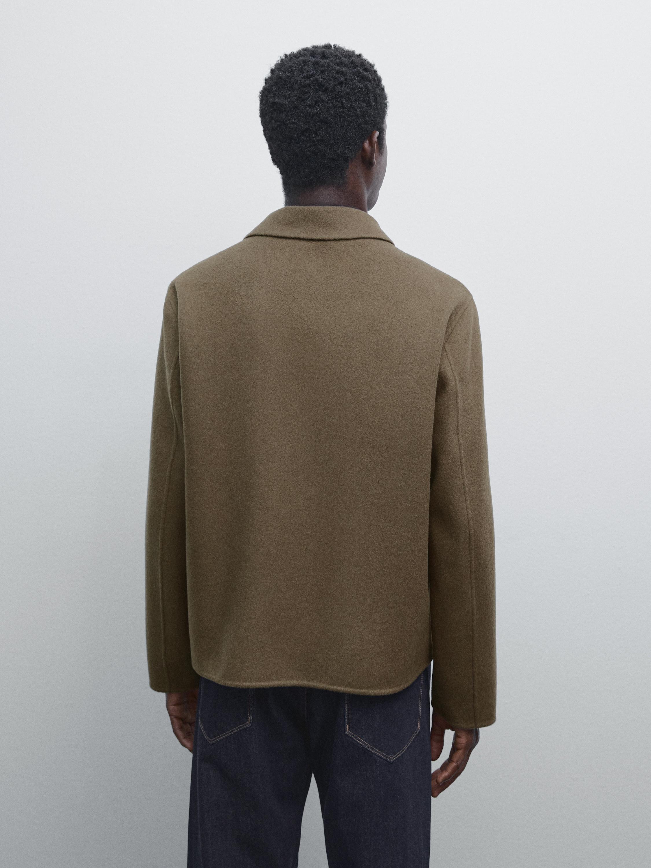 雙層羊毛混紡外套