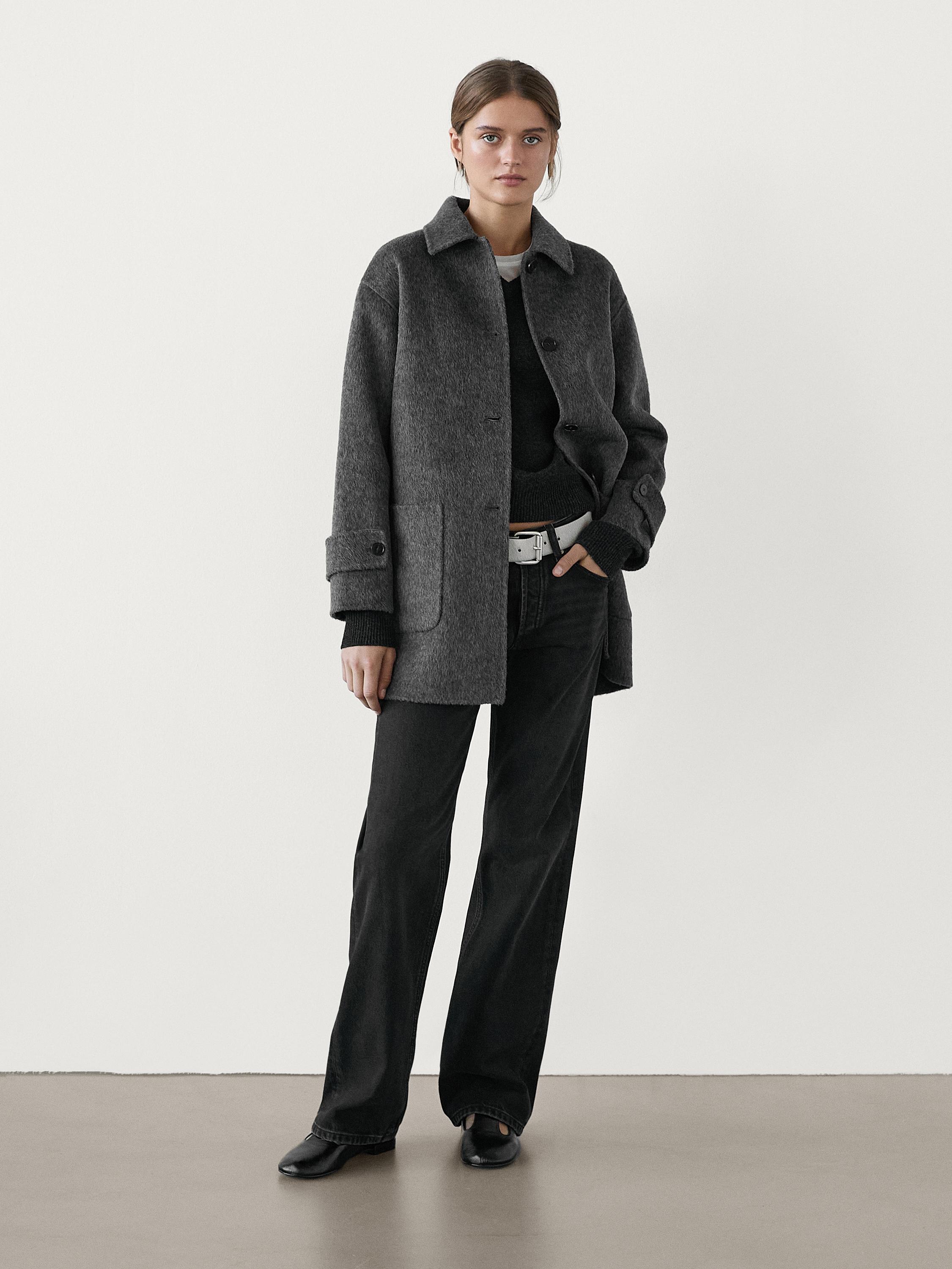 Medium wool blend coat