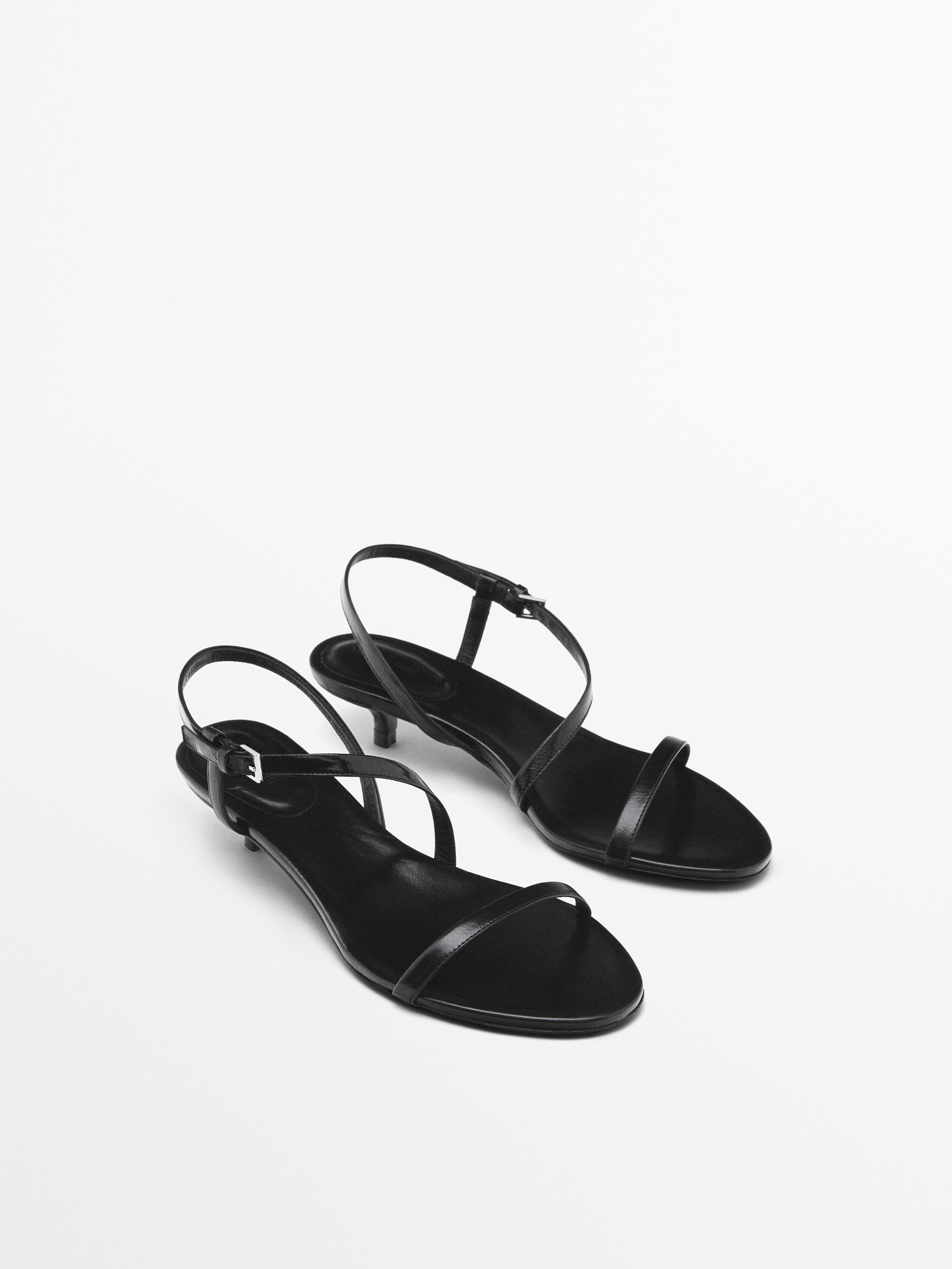 Strappy heel sandals