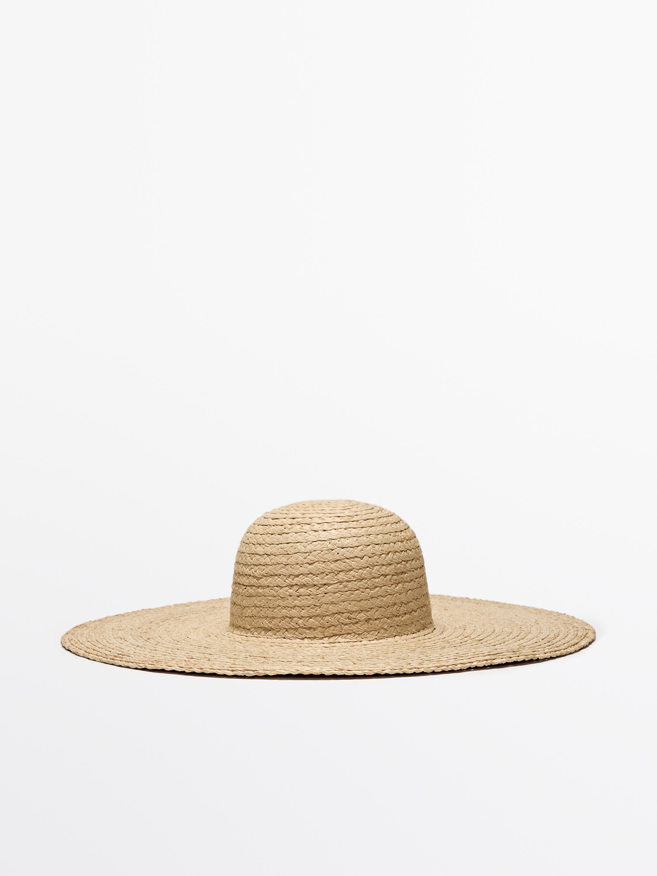 Raffia floppy hat