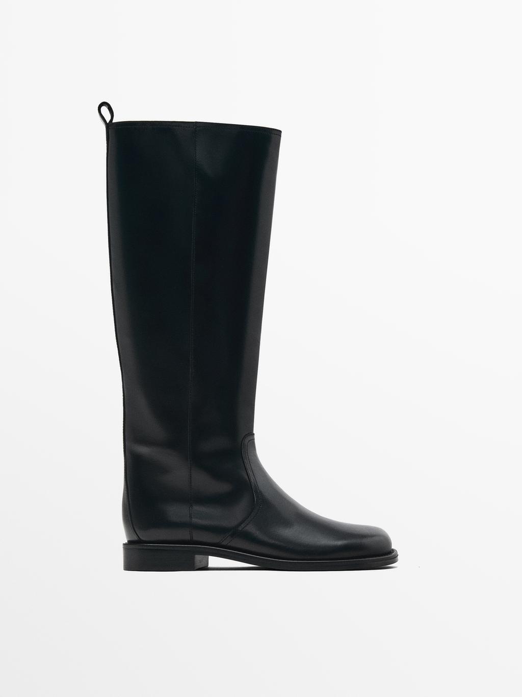 flat-boots-with-rounded-toe-black-boots-and-ankle-boots-massimo-dutti