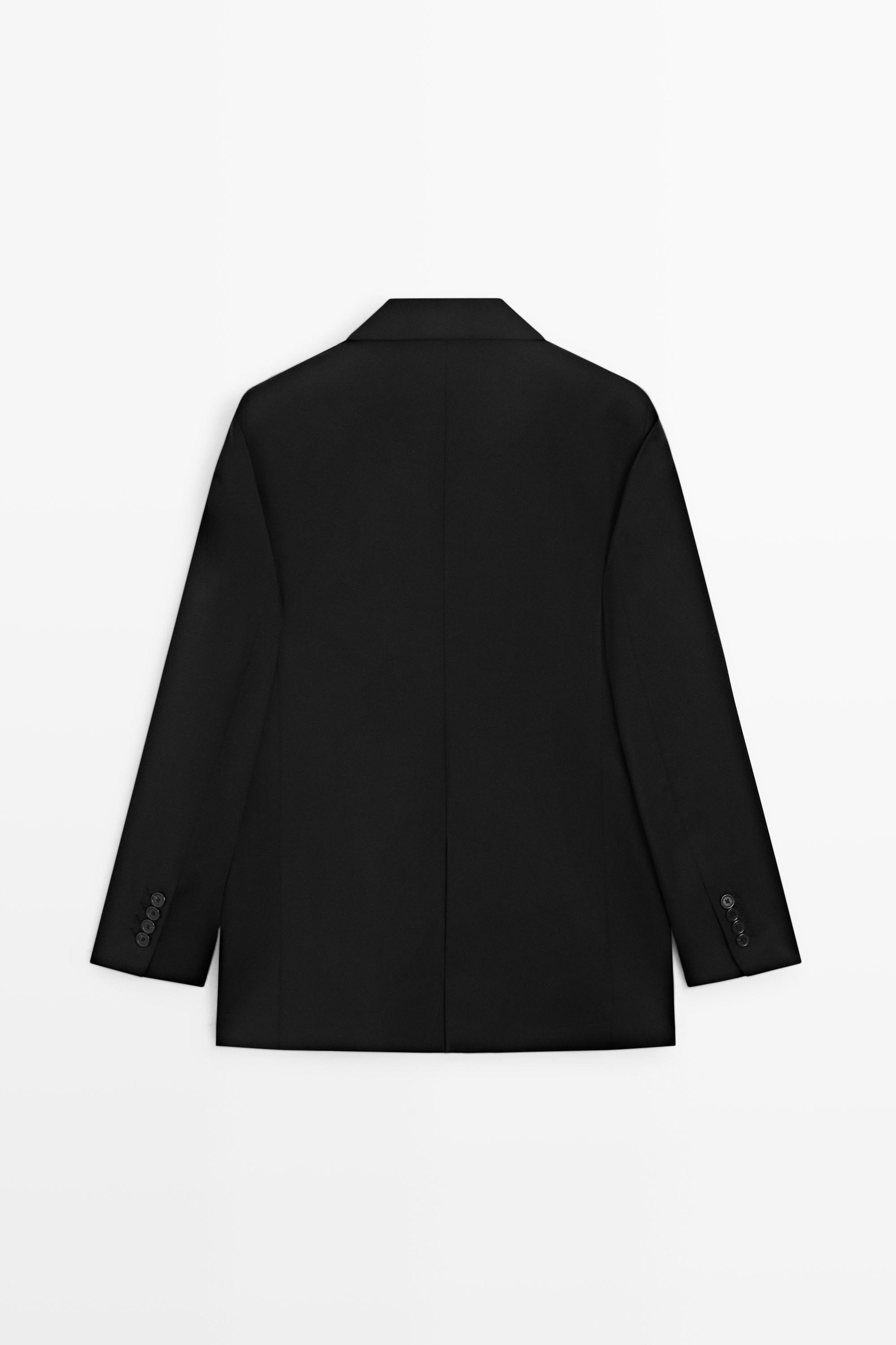 100% cool wool blazer — BLACK