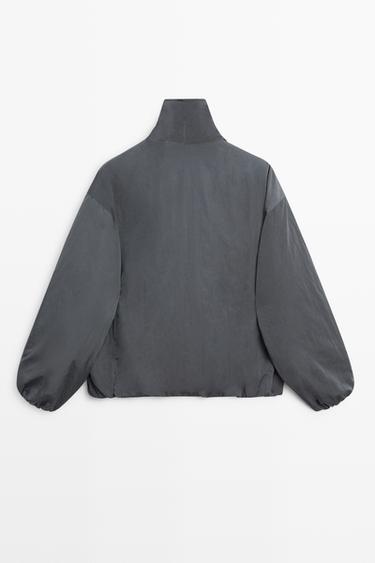 Quilted bomber jacket — BLUE 6