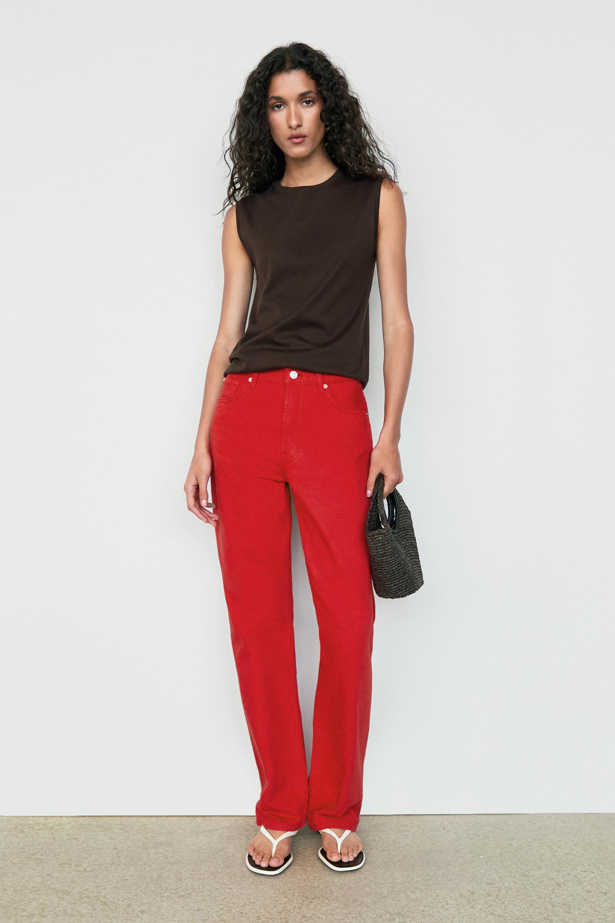 100% cotton sleeveless top — BROWN