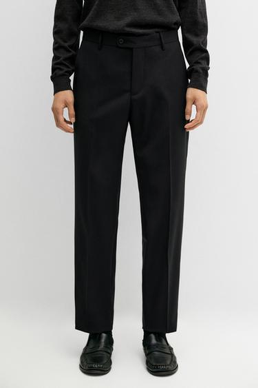 100% wool suit pants — BLACK 3