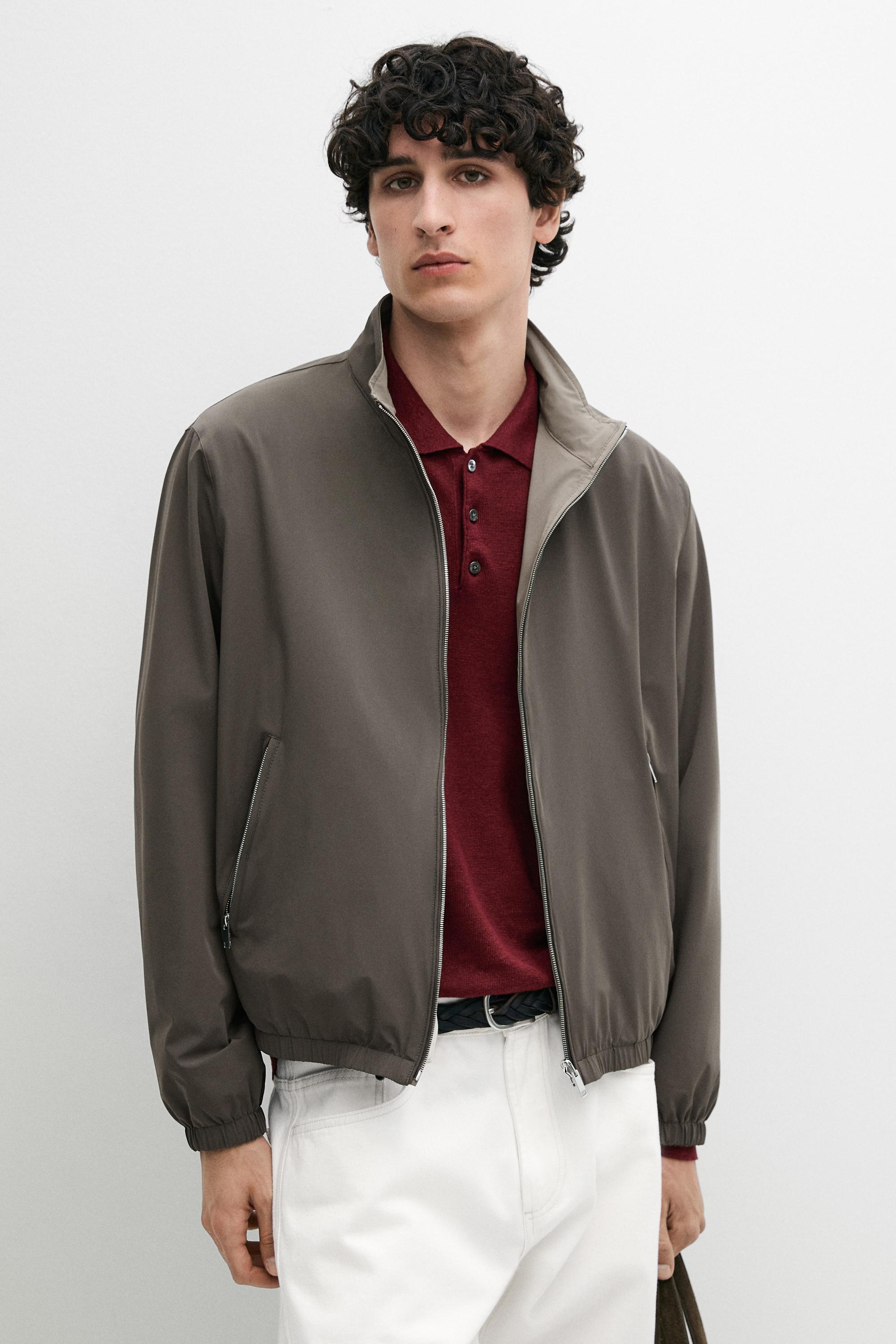 Short reversible jacket — GREY