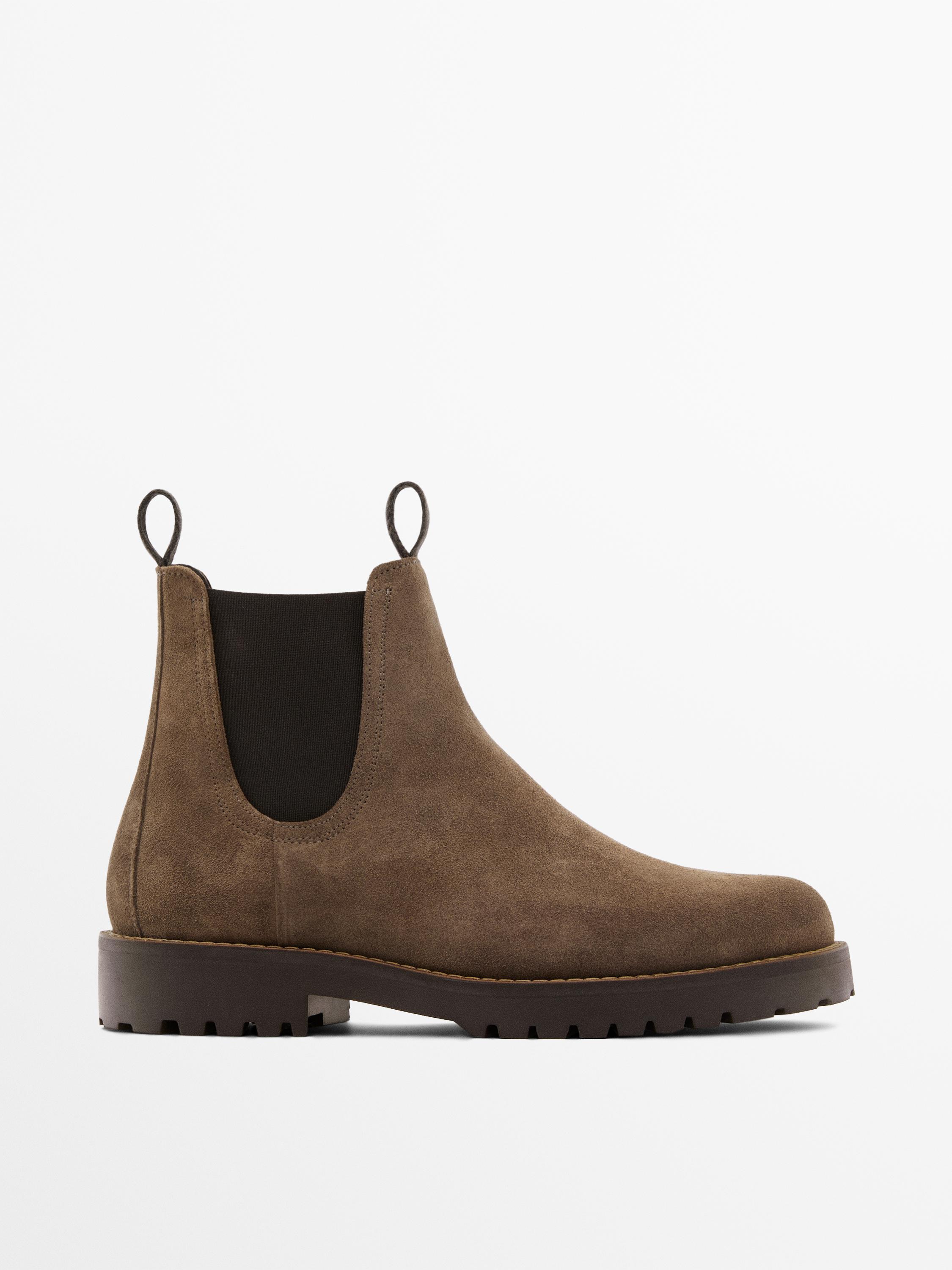 Leather Chelsea boots — MINK