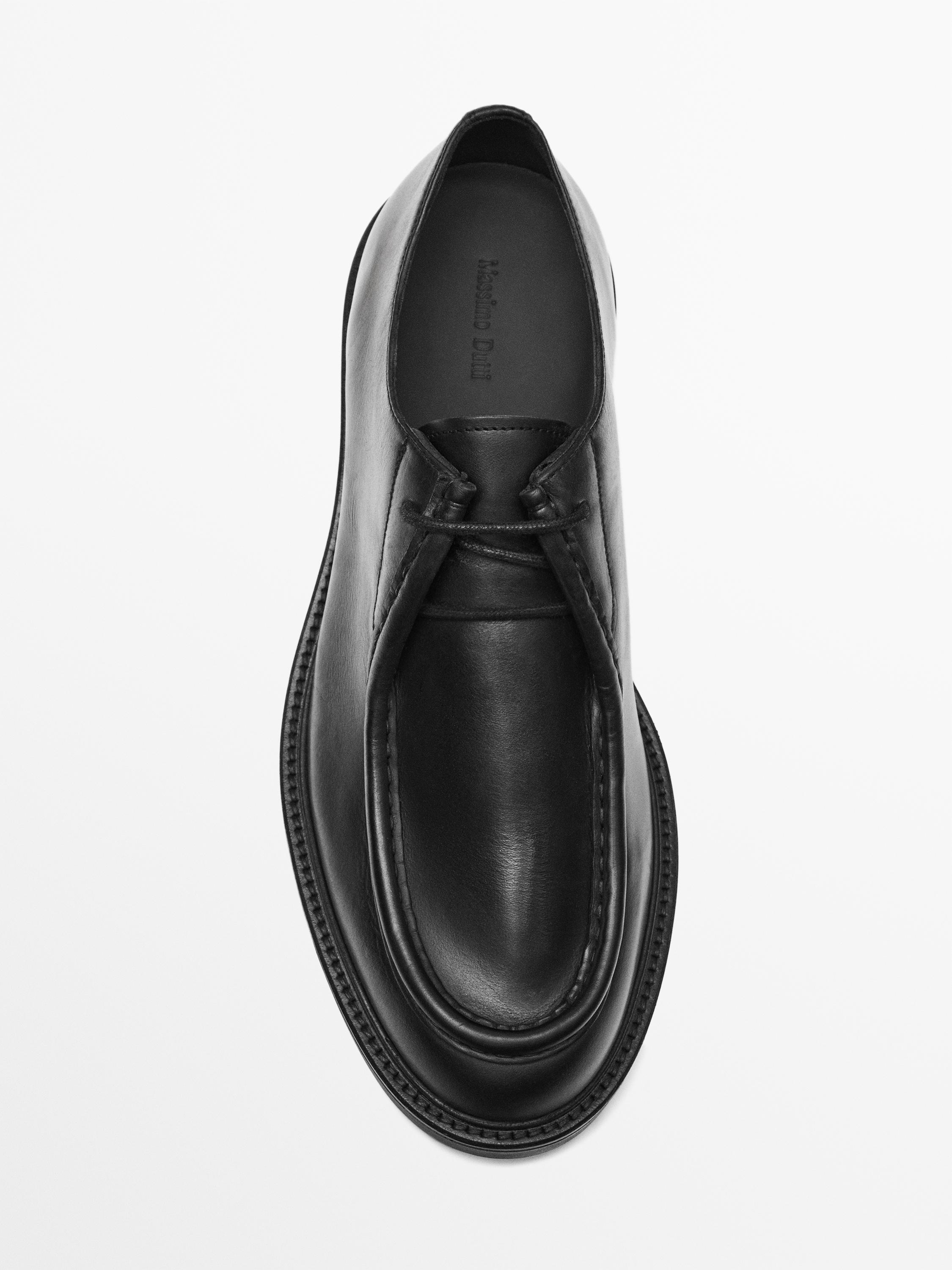 Zapato bordón piel