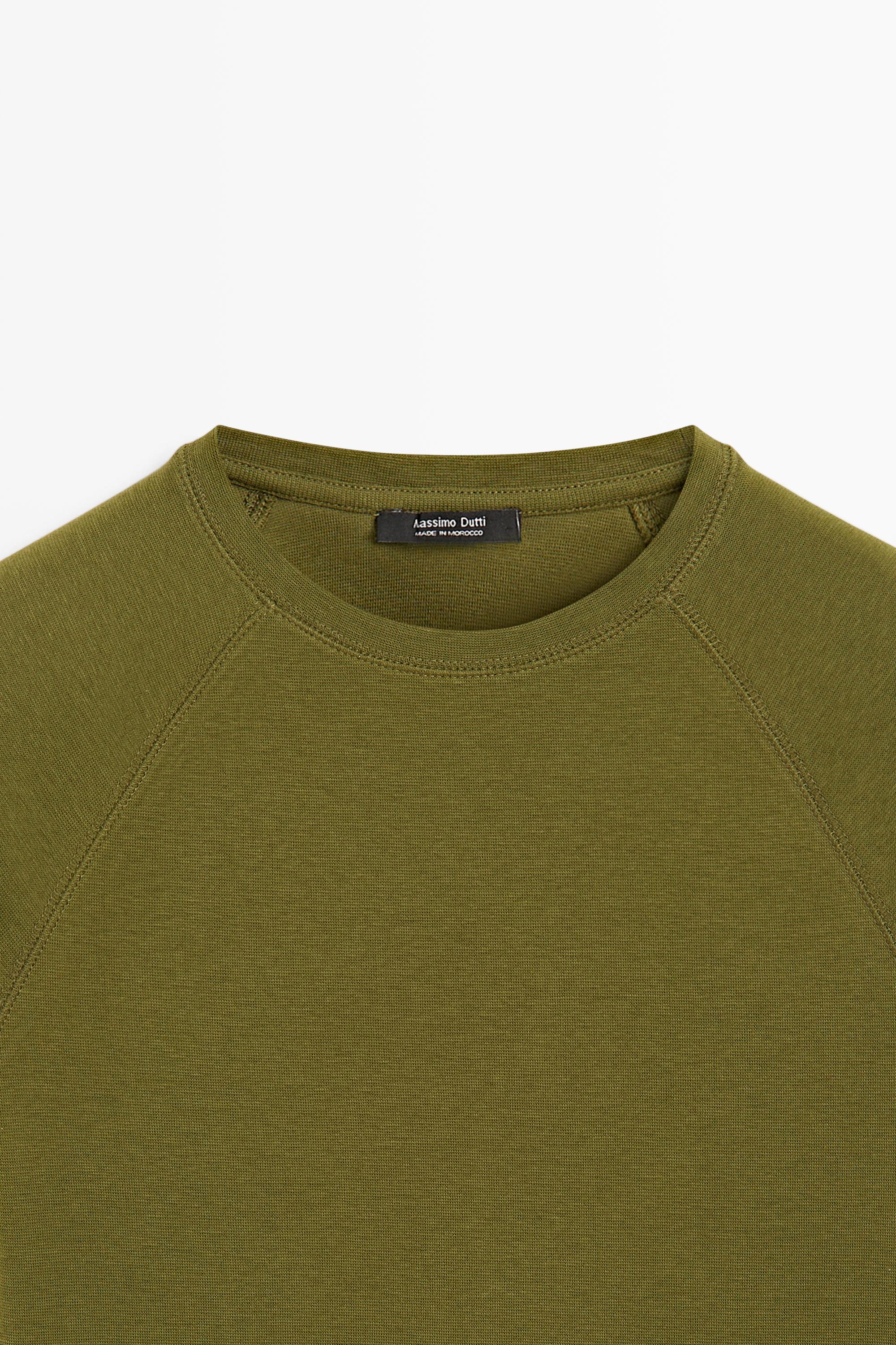 Short Sleeve Raglan T-Shirt — KHAKI