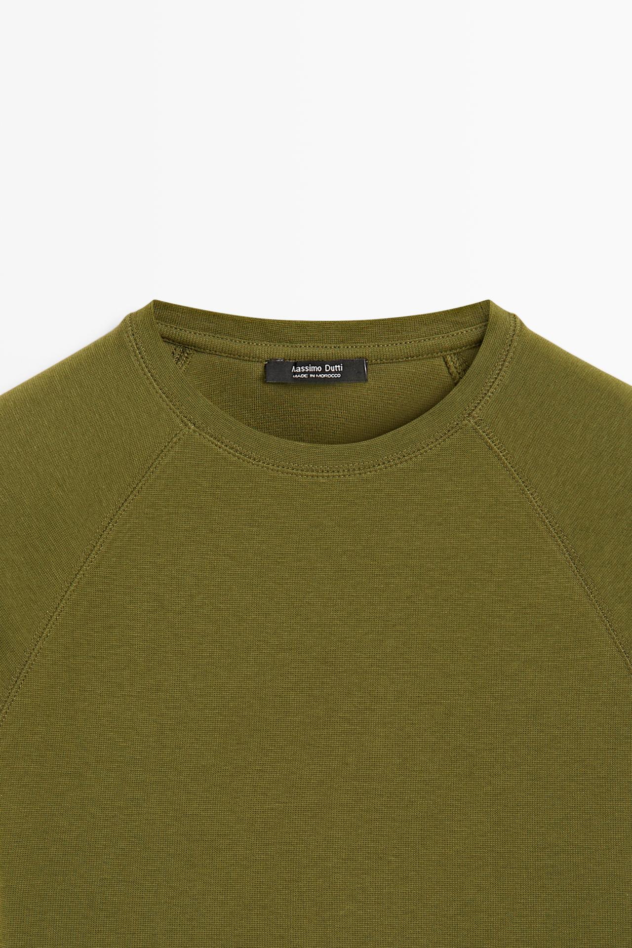 Short Sleeve Raglan T-Shirt — KHAKI