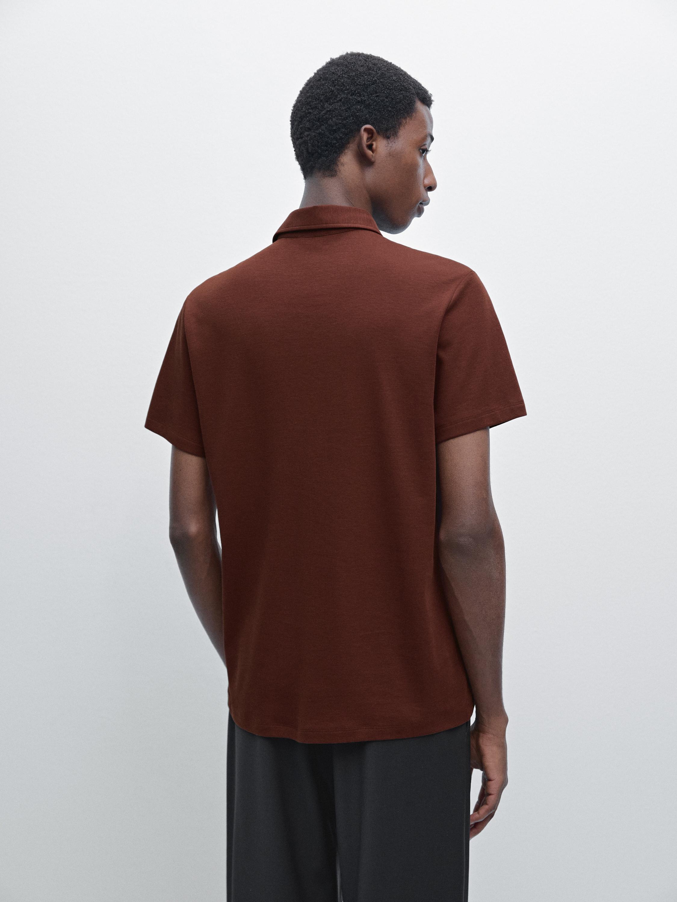 Polo manga corta mezcla algodón