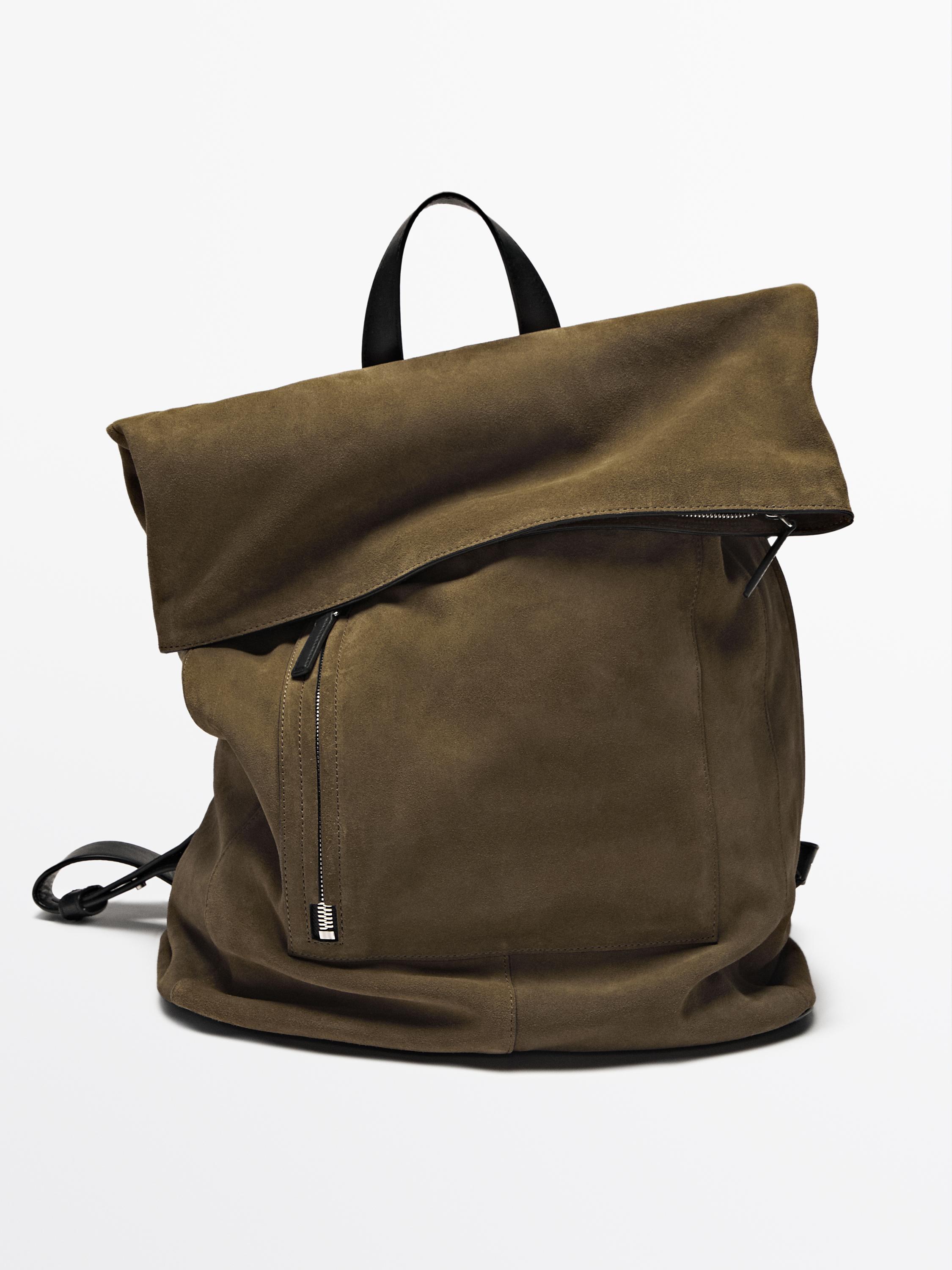 Mochila piel serraje