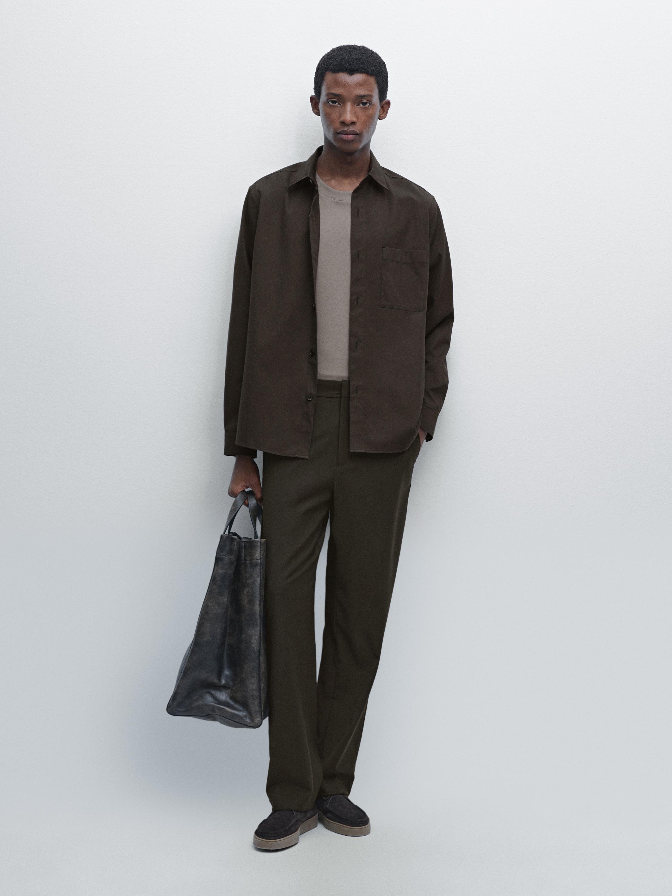 Relaxed fit shirt with pocket