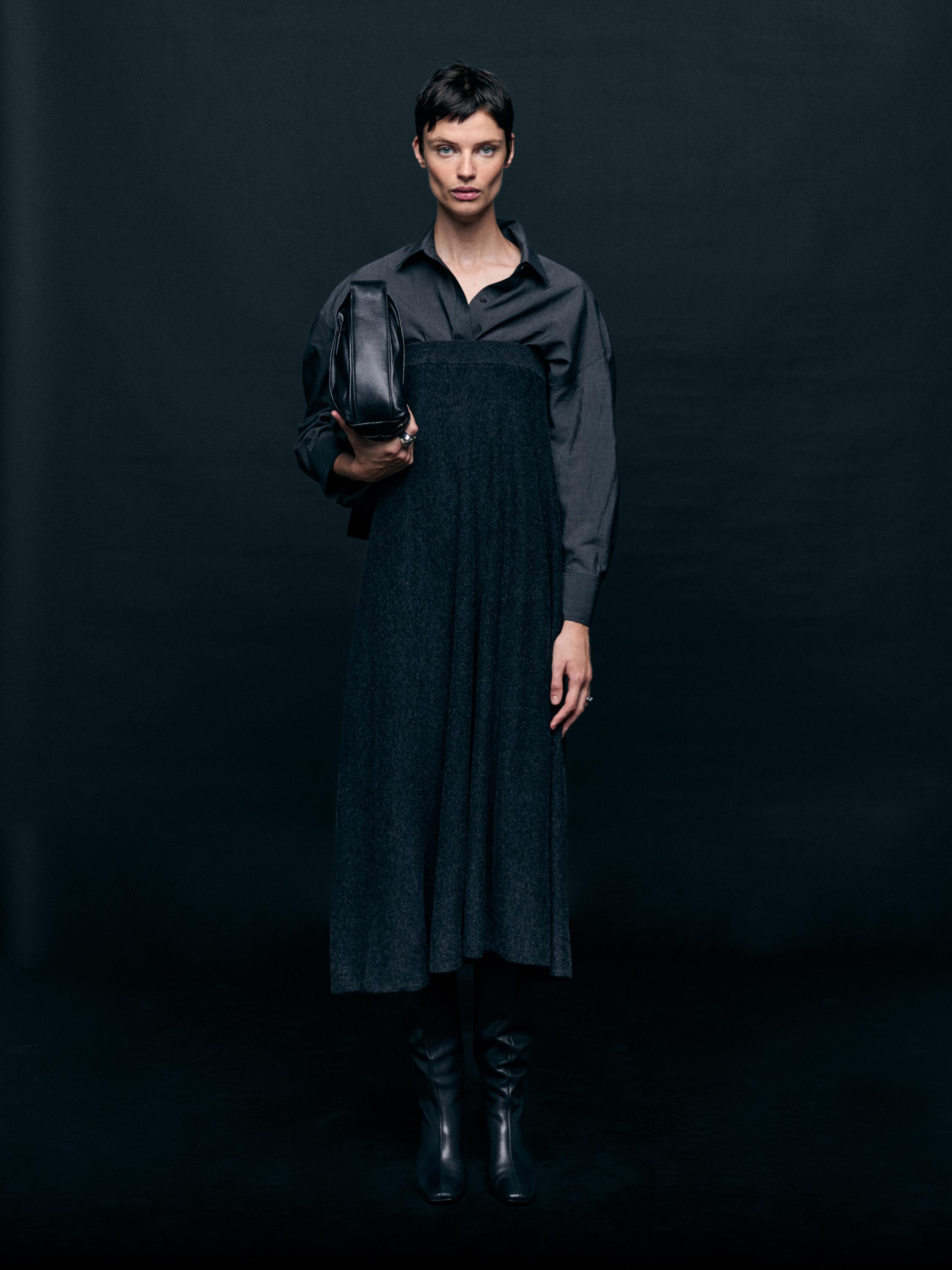SBL-KNIT-RUNWAY-W1 SZARY ANTRACYTOWY