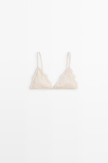 Bralette with lace detail — CREAM 2