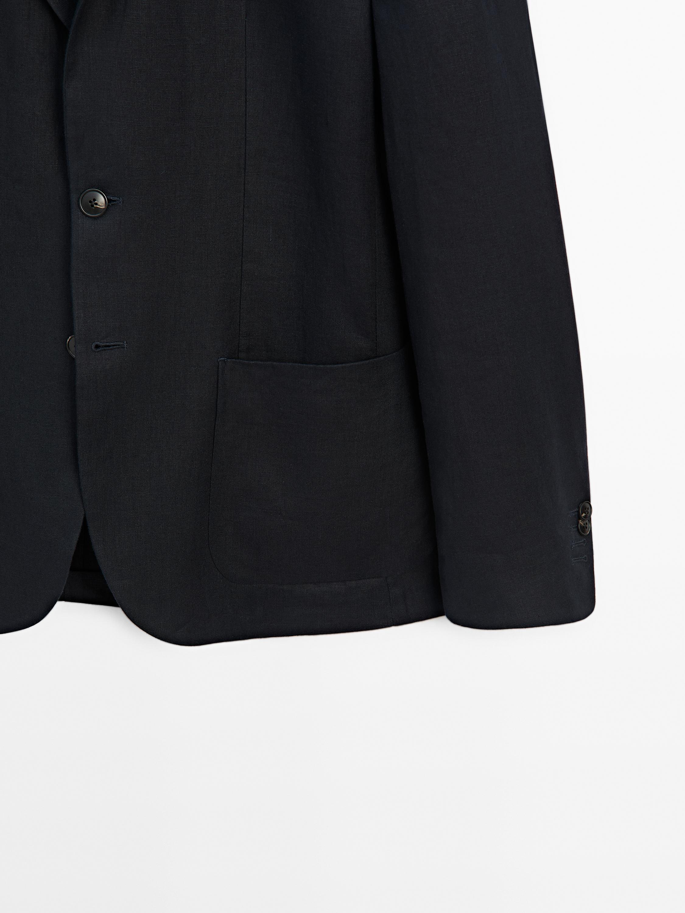 100% linen suit blazer