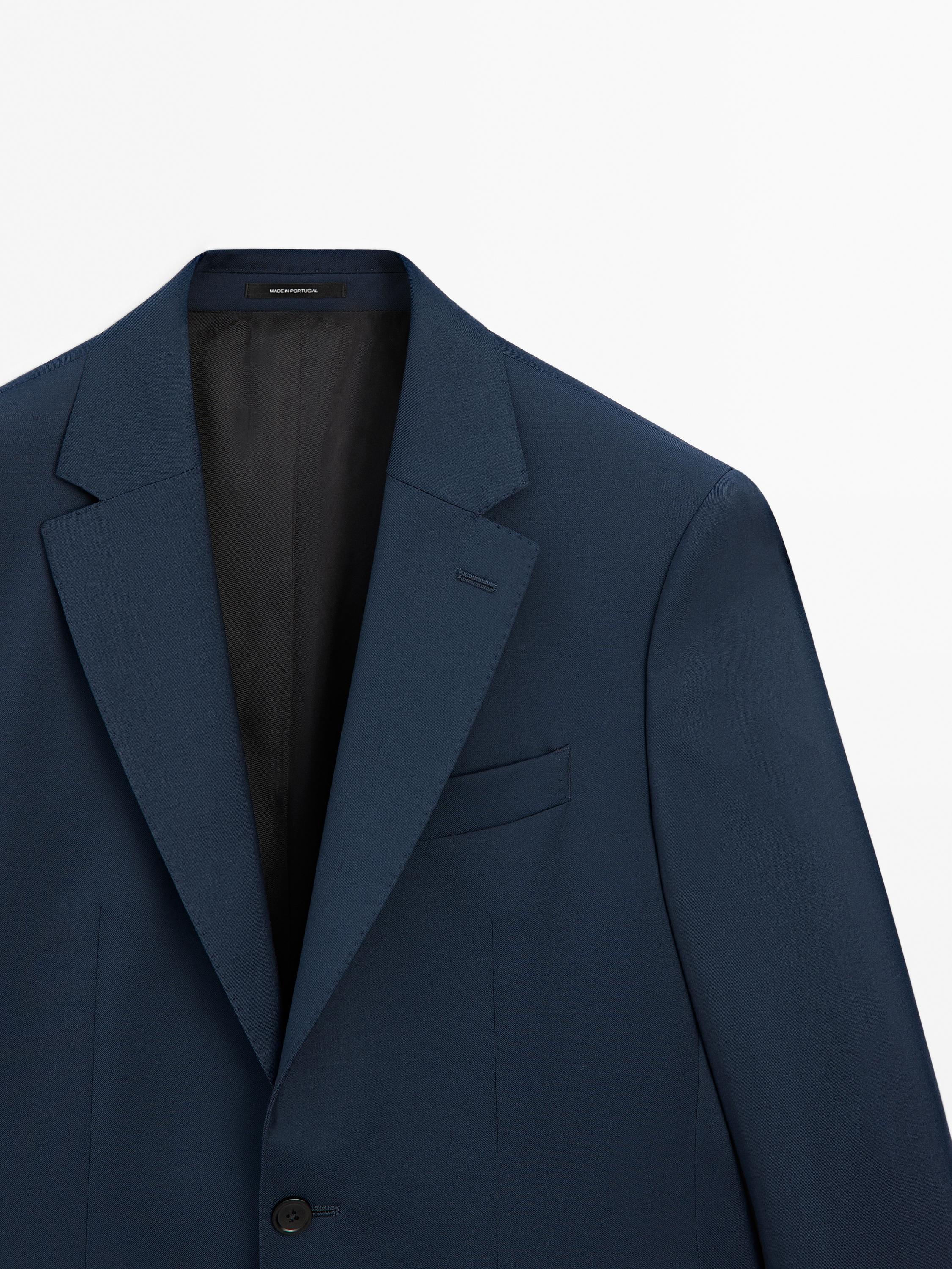 100% wool suit blazer