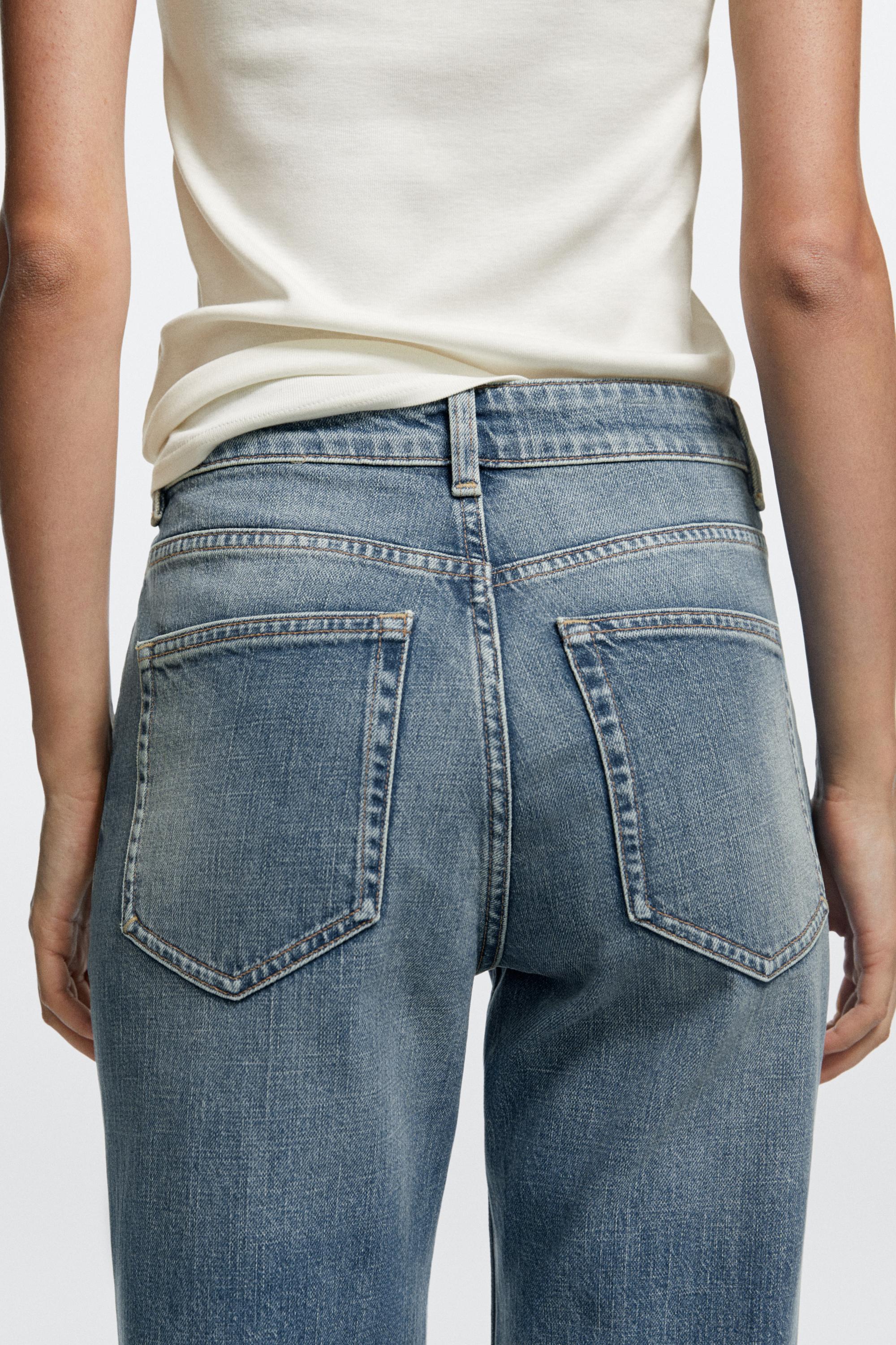 High-waist boot-cut jeans — Light Blue