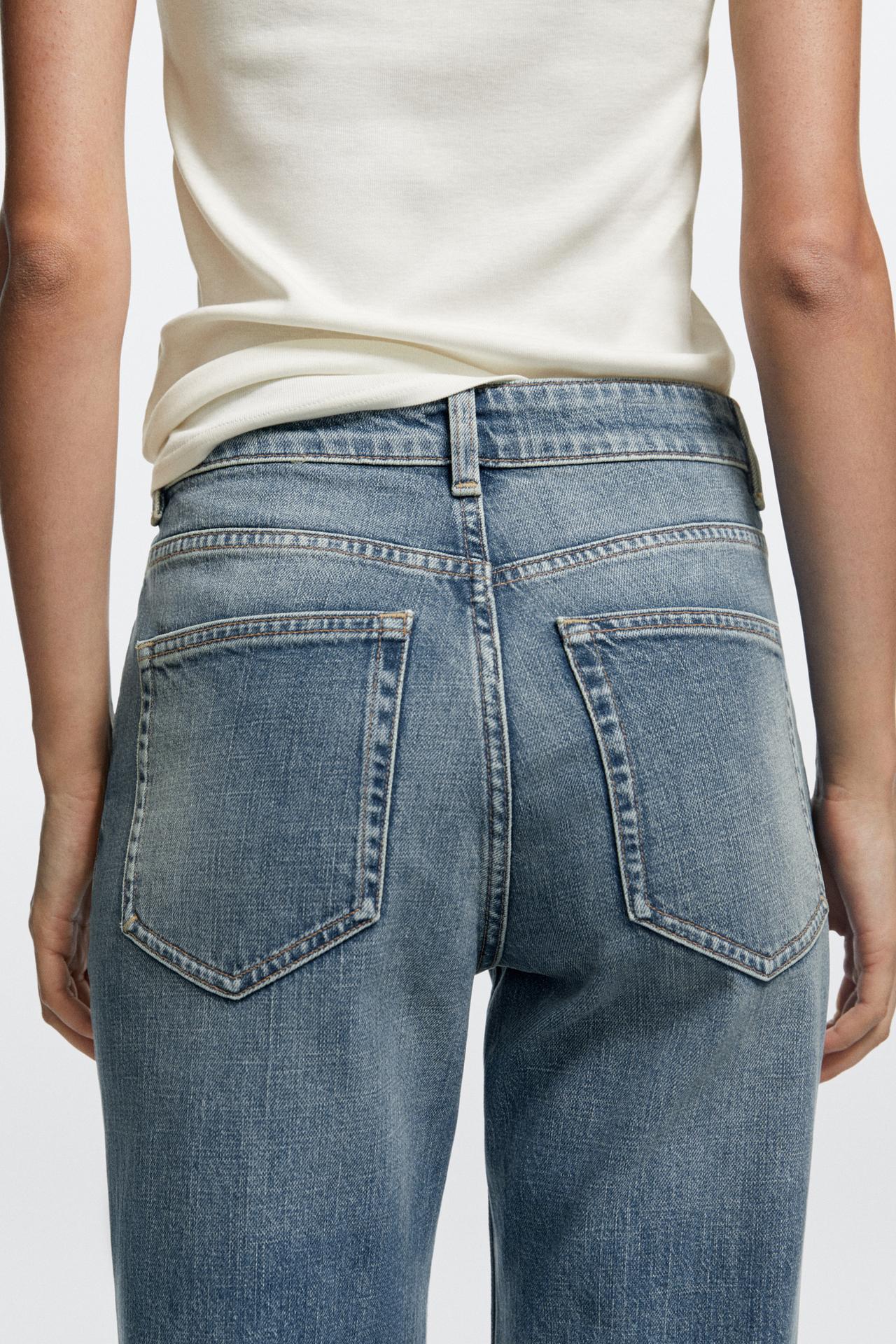 High-waist boot-cut jeans — Light Blue
