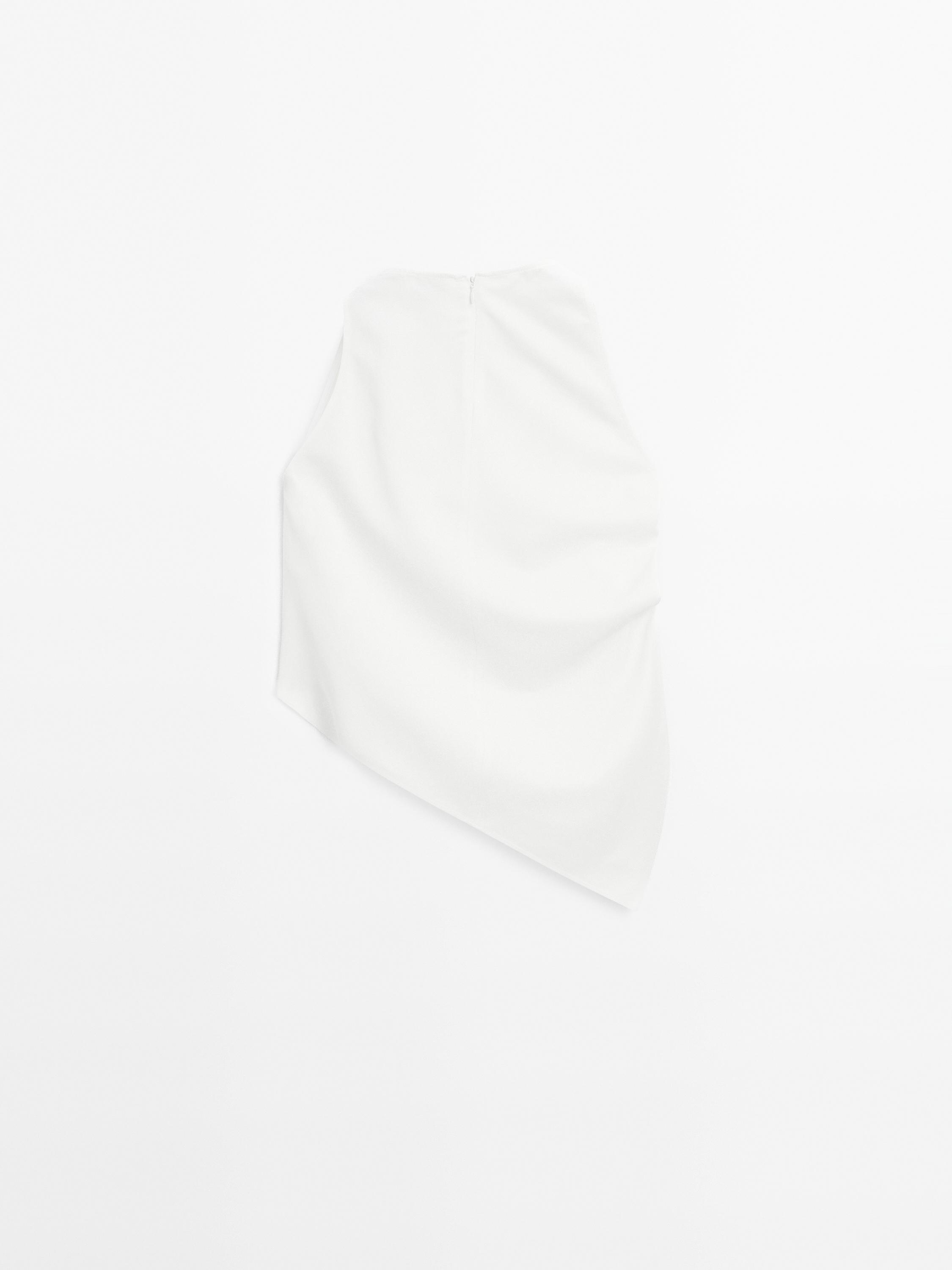 Flowing asymmetric draped top - Limited Edition
