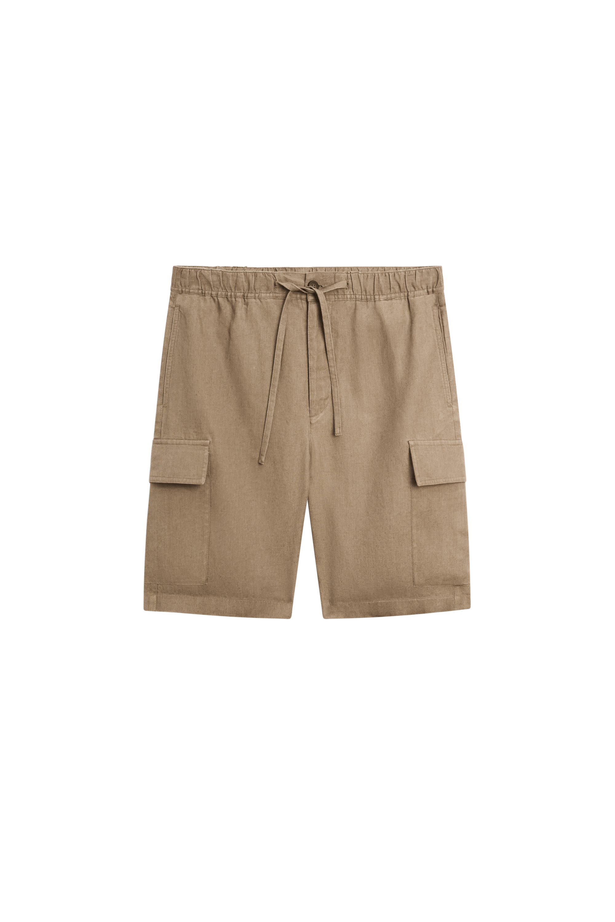 Massimo Dutti %100 keten kargo bermuda şort