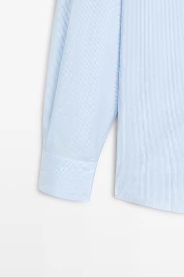 Tailored fit striped slim fit shirt — SKY BLUE 7