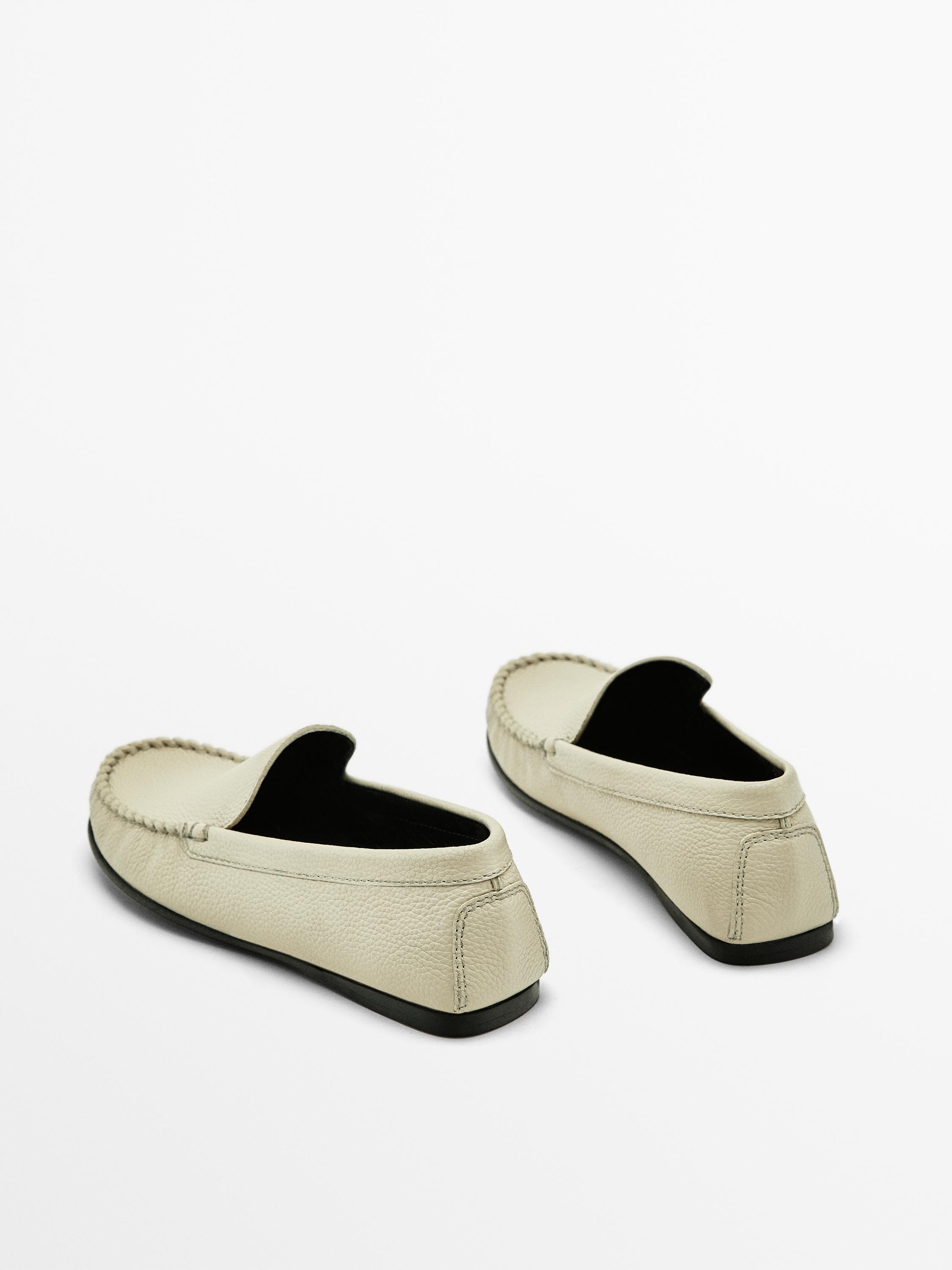 Leather loafers