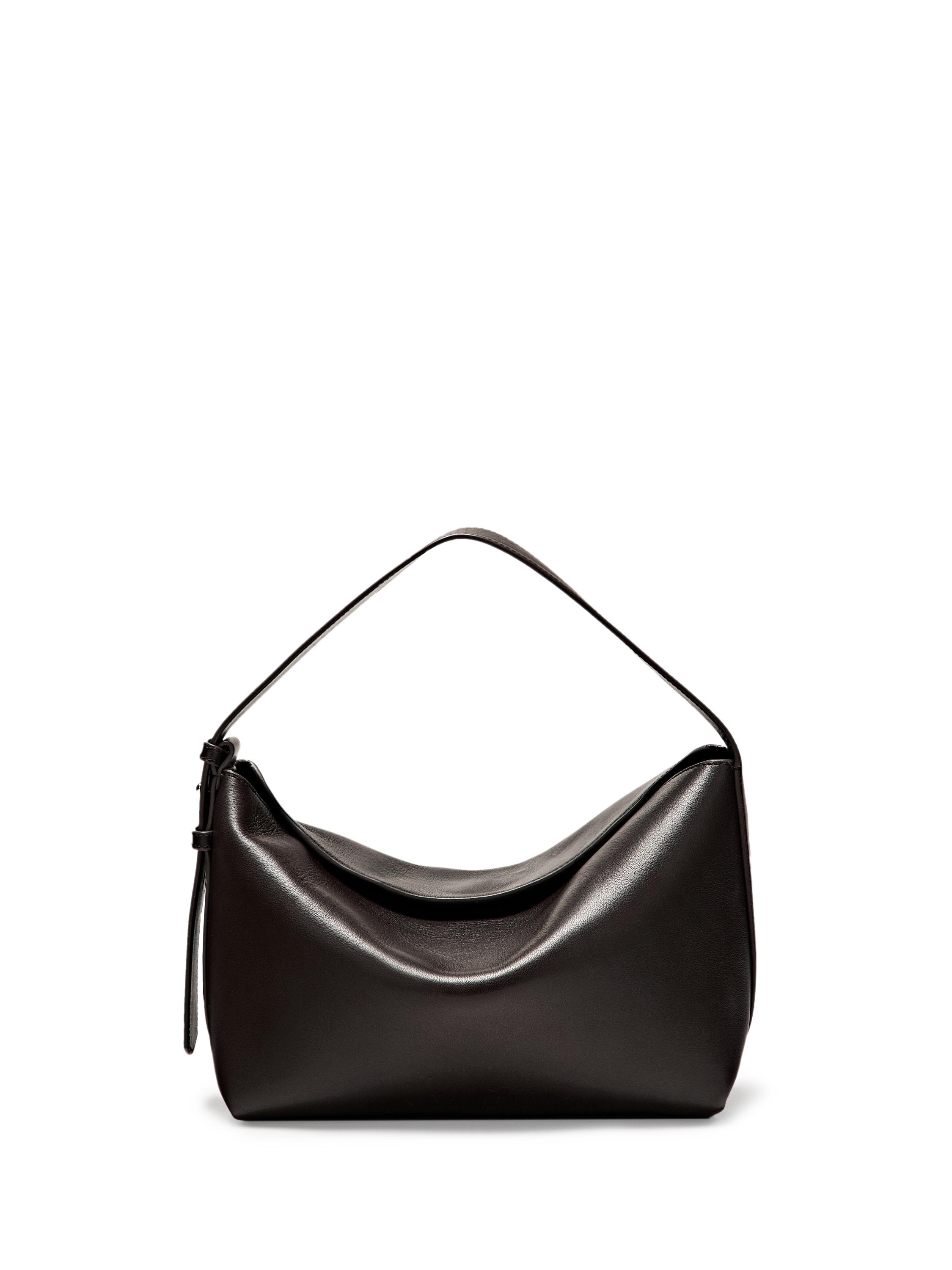 Small nappa leather shoulder bag — BROWN