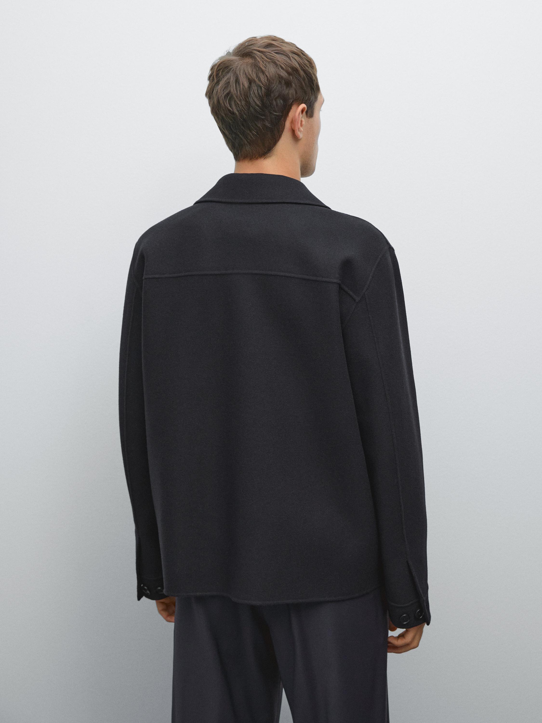 Double-layer wool jacket