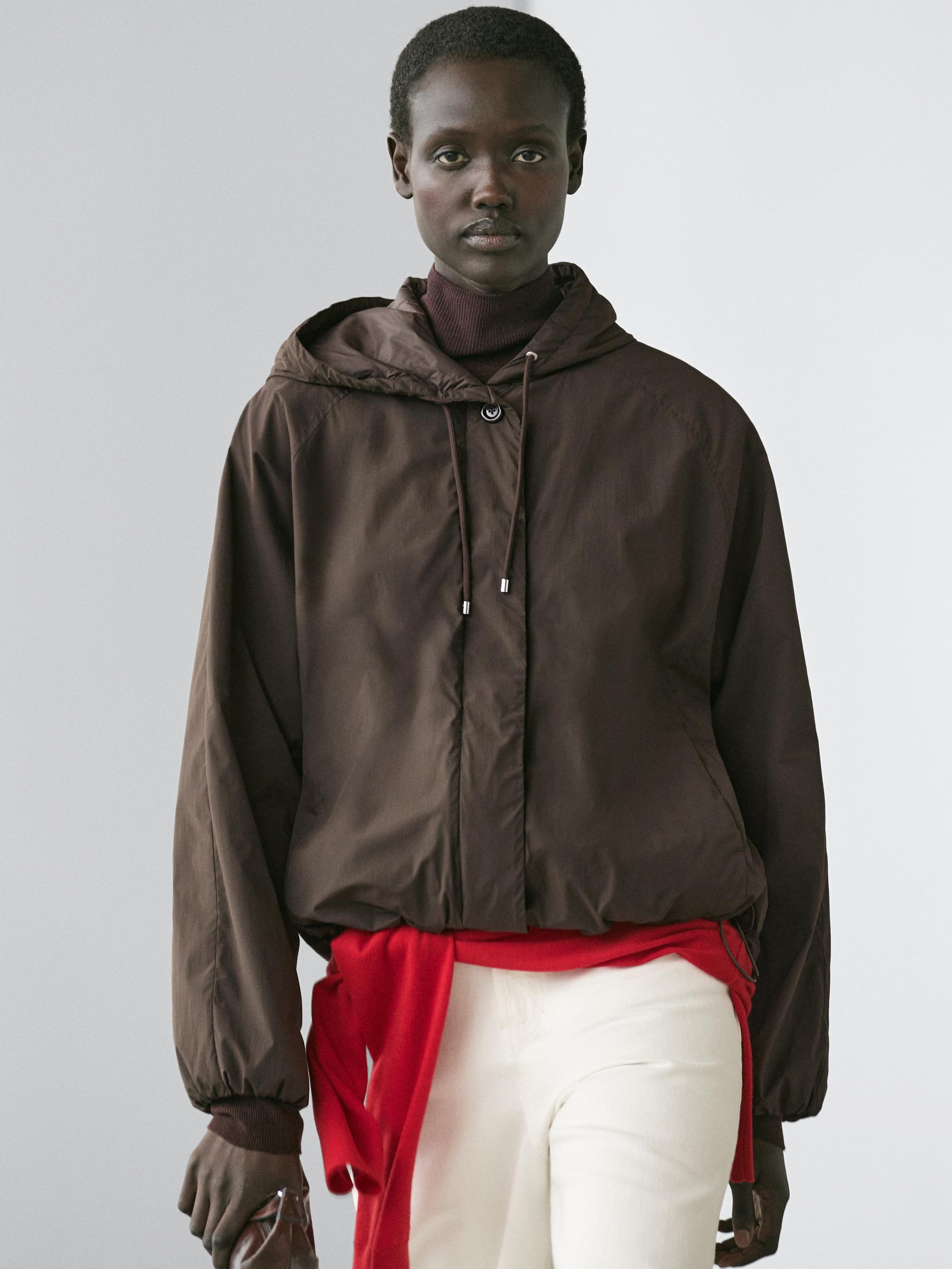 High neck puffer jacket