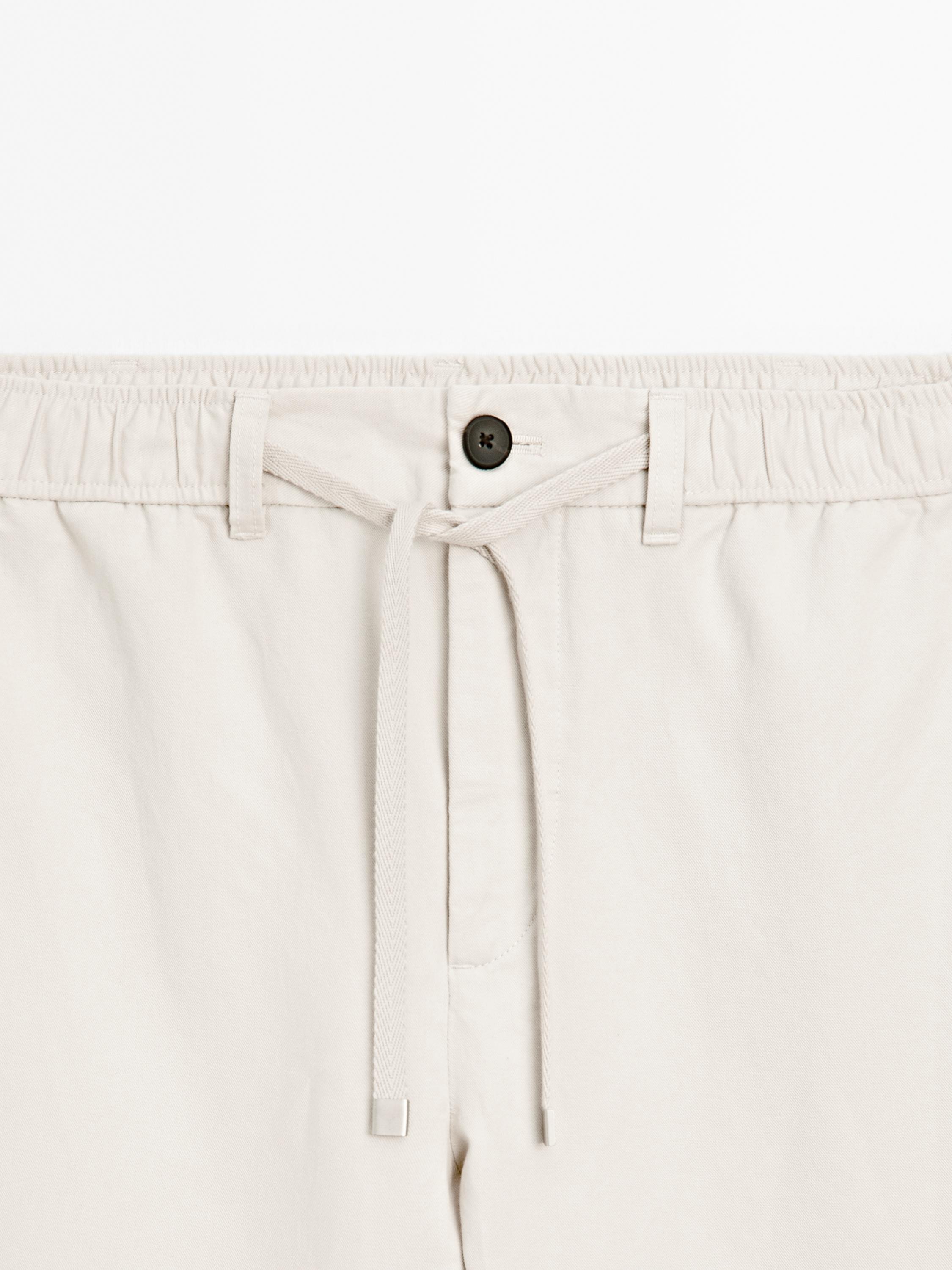 Pantalón jogger mezcla algodón