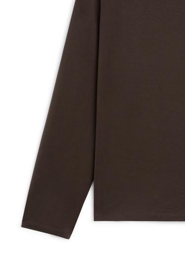 100% cotton long sleeve T-shirt - LIMITED EDITION — Chocolate 8