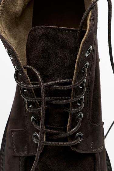 Soft suede ankle boot — BROWN 5
