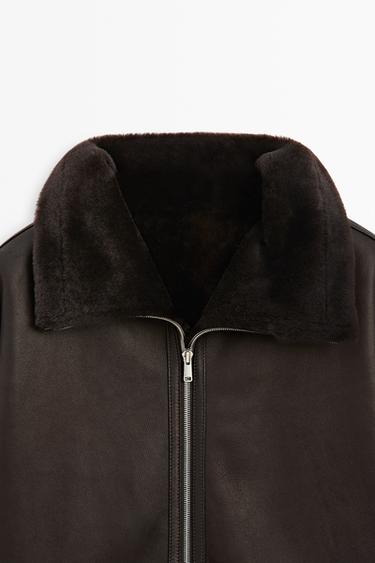 Double-faced lambskin fur coat — BROWN 9