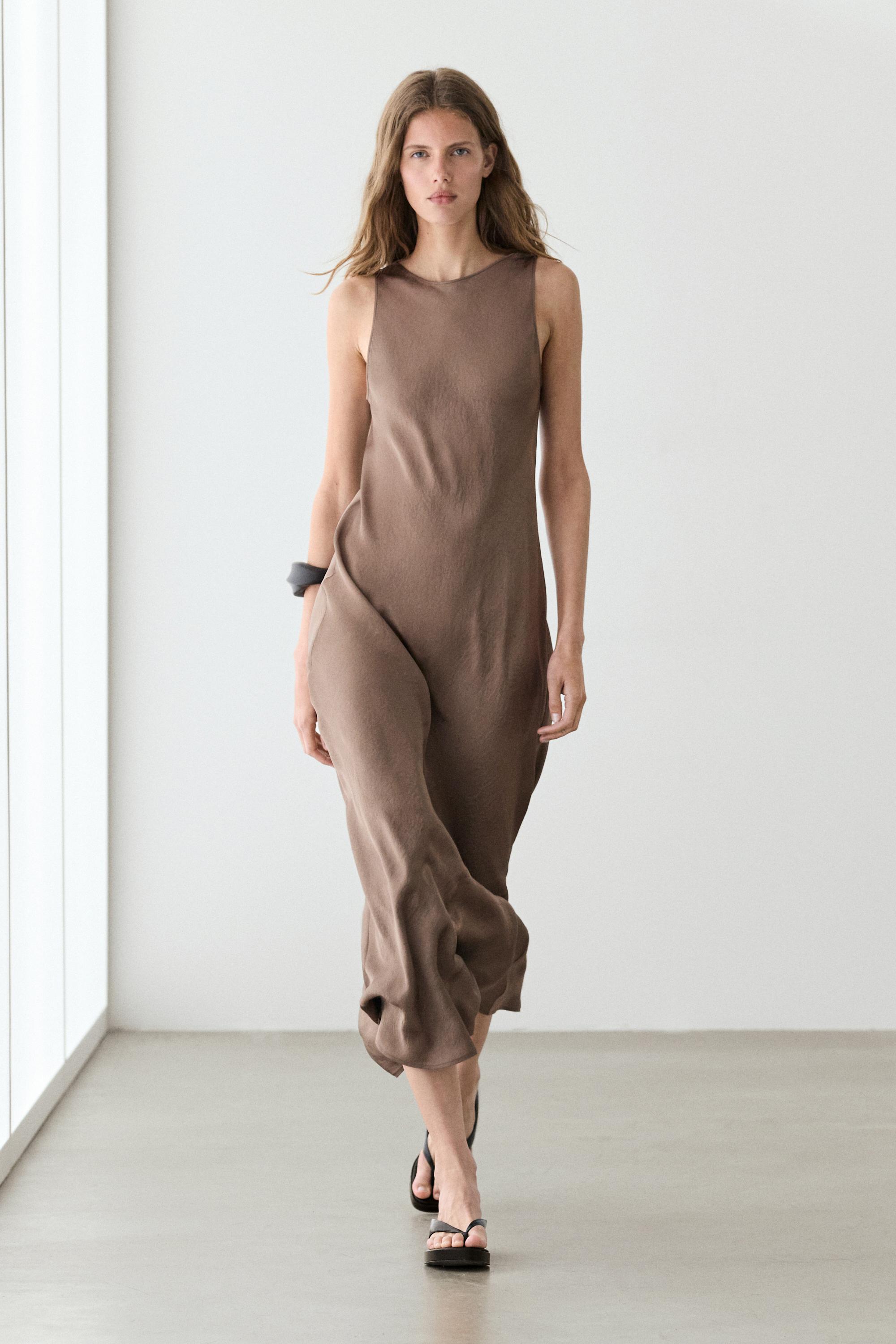Vestit midi fluid setí