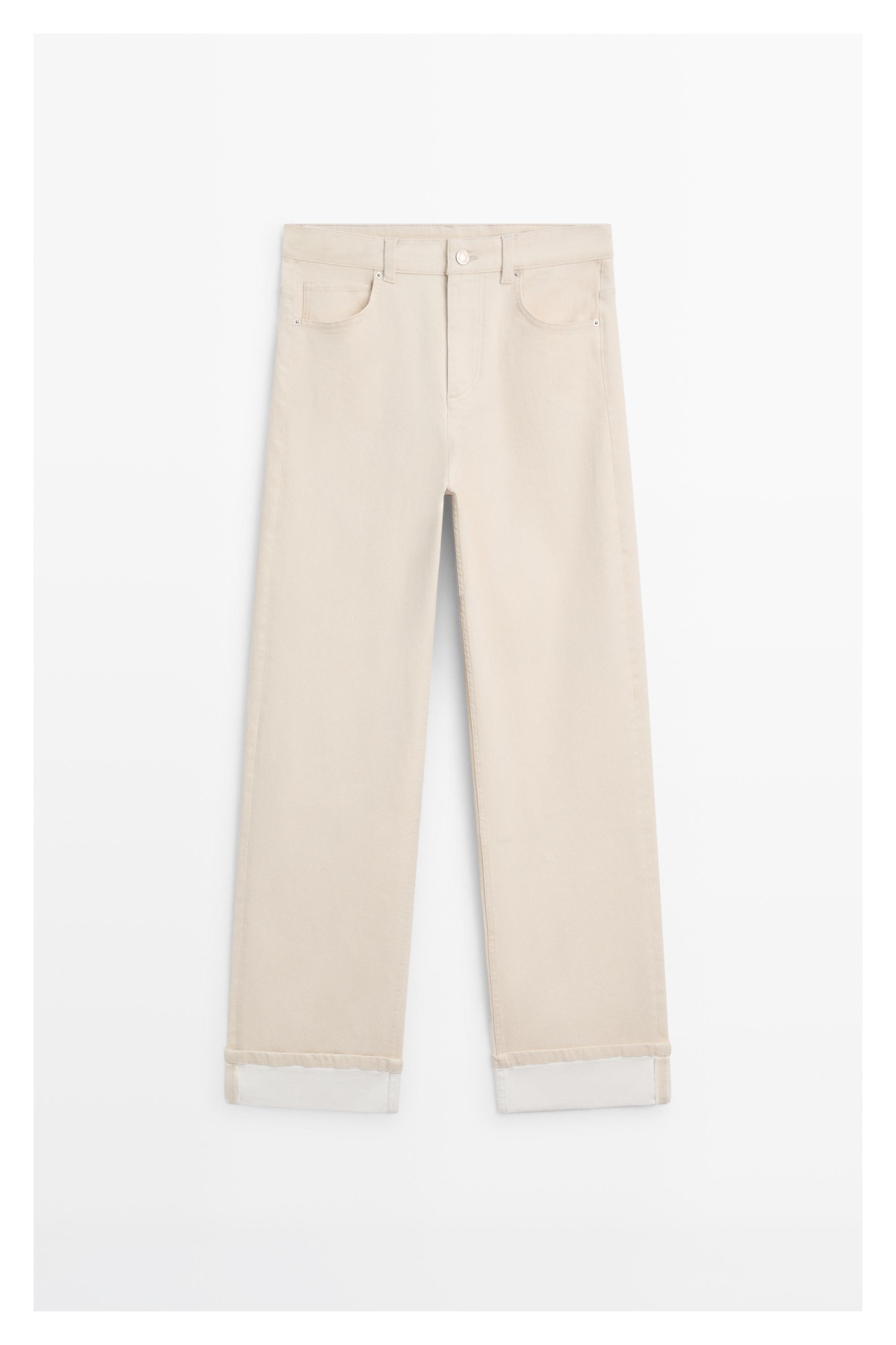Straight-leg jeans with turn-up hems — CREAM