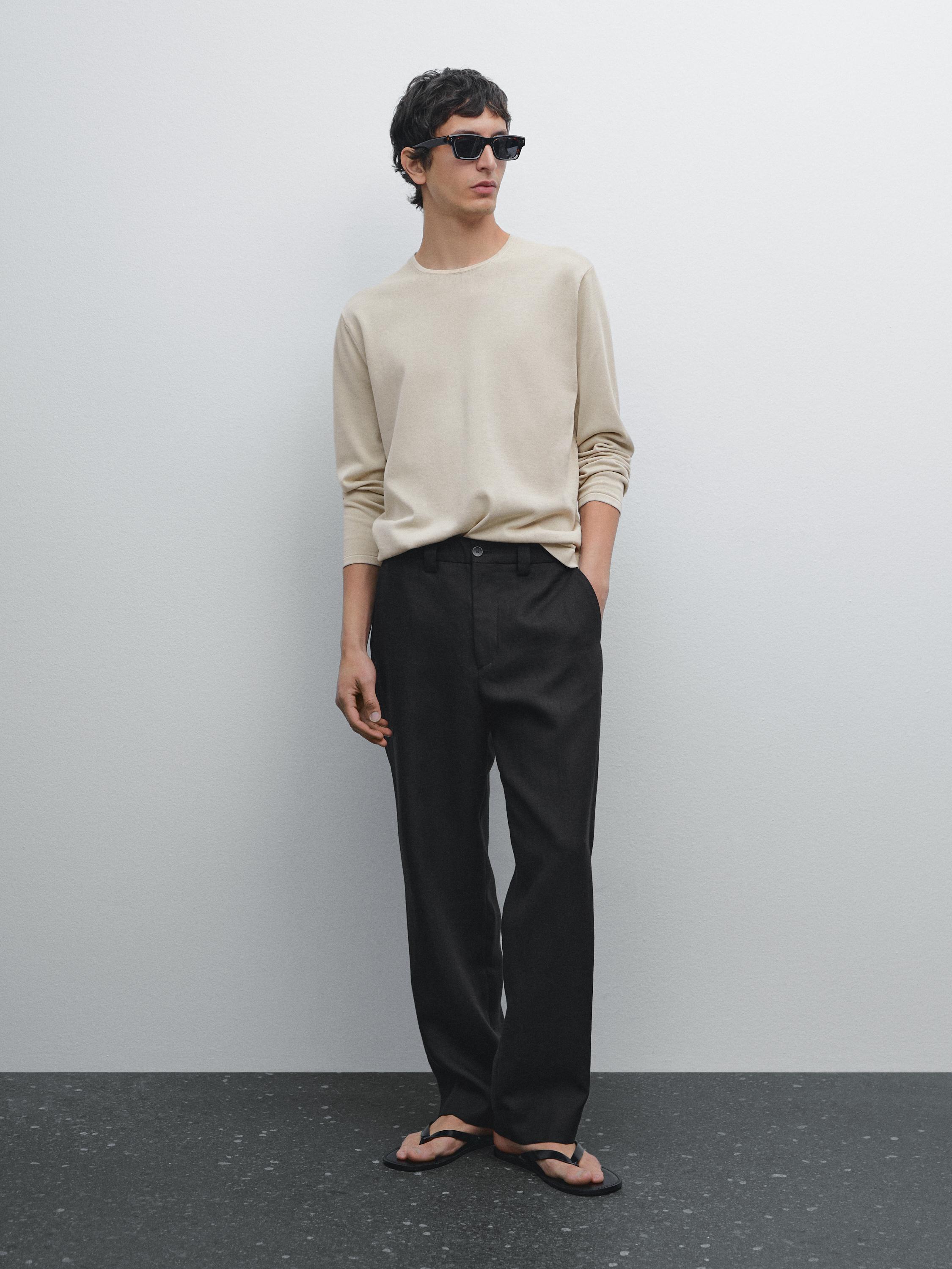 100% cotton fine knit sweater