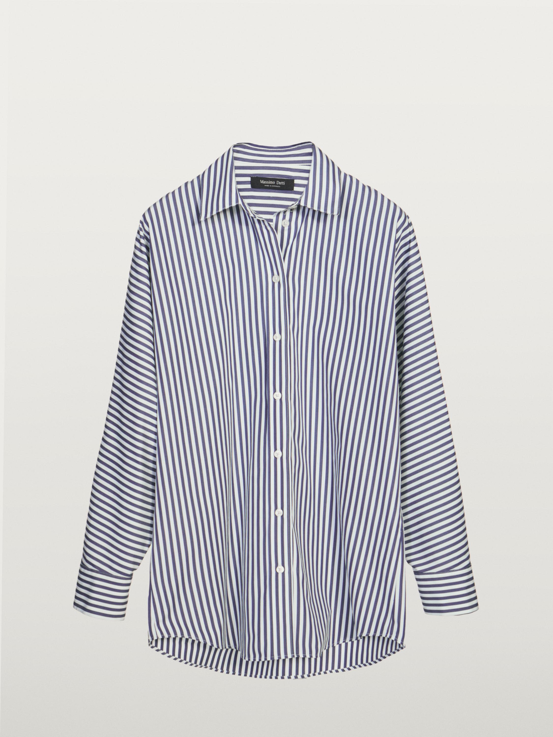 Striped oversize shirt