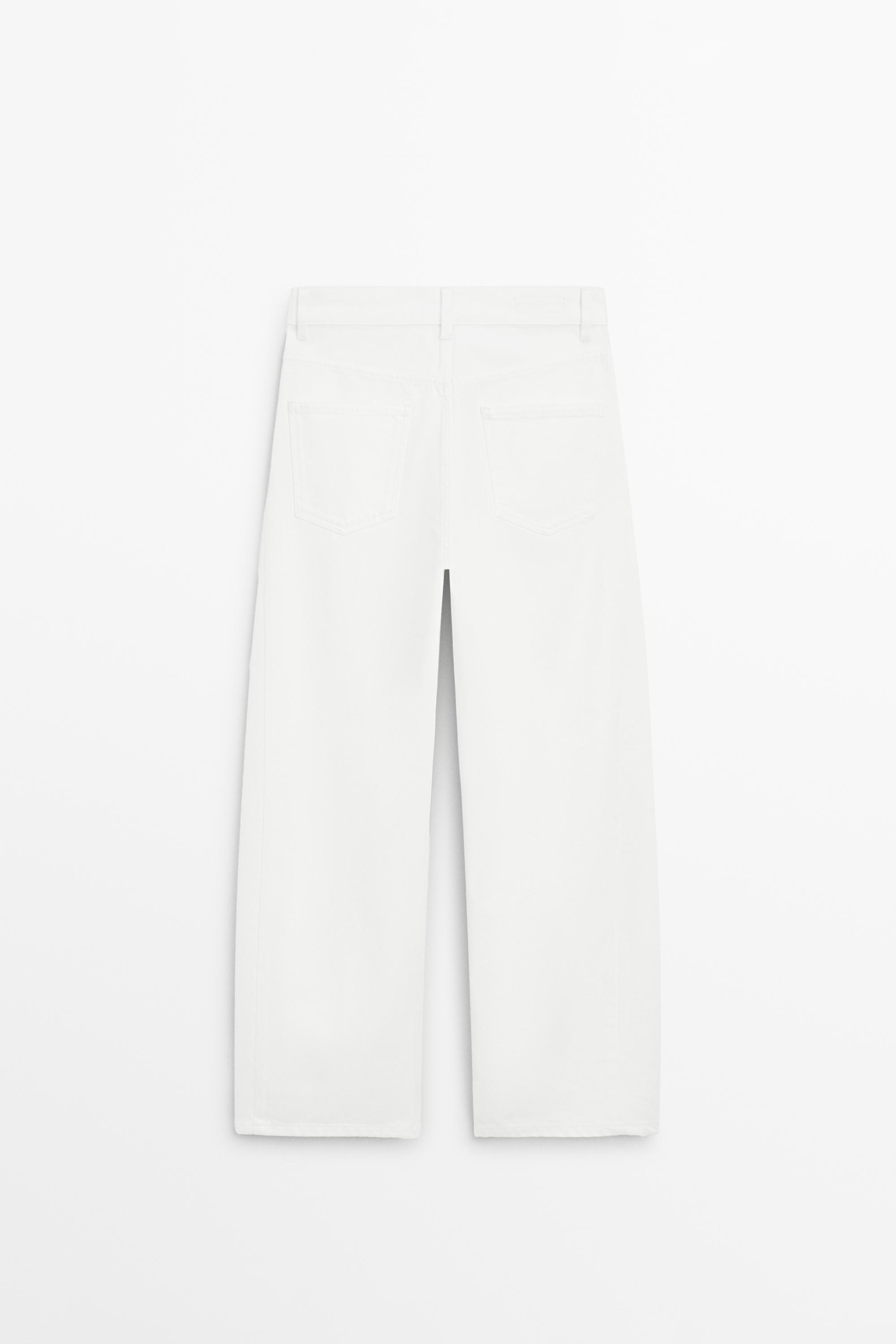 Mid-rise balloon fit jeans — Off white