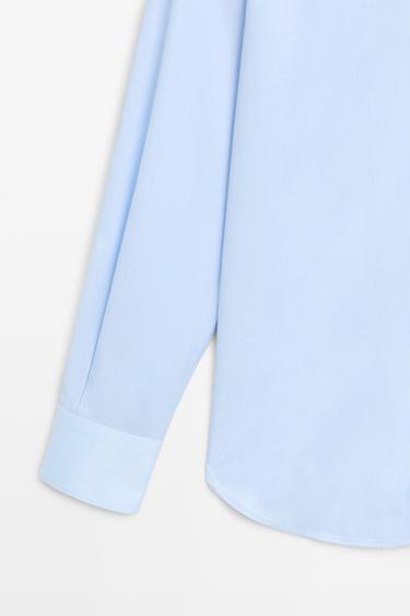 100% cotton striped shirt — SKY BLUE 7