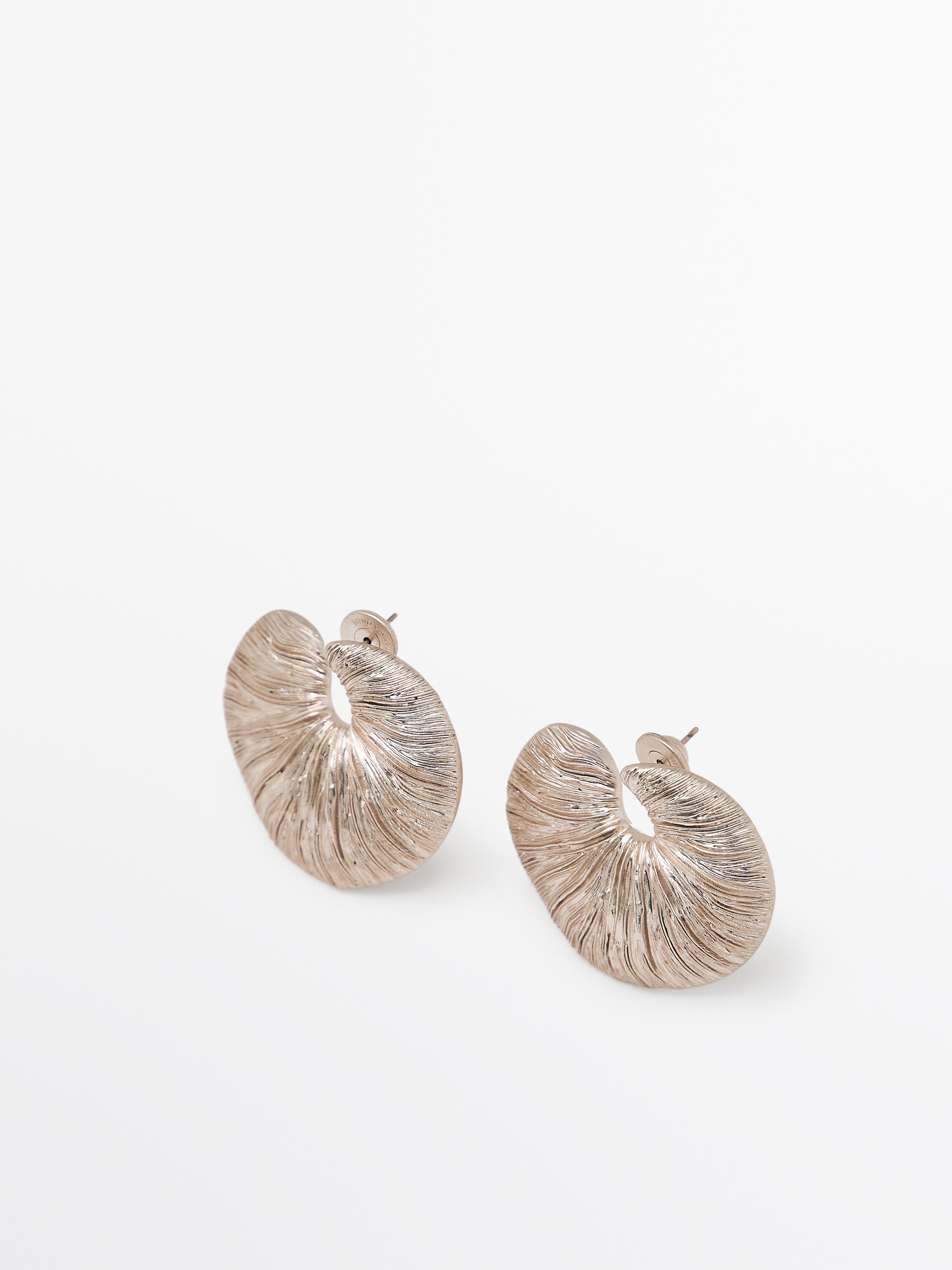 Fossil hoop earrings