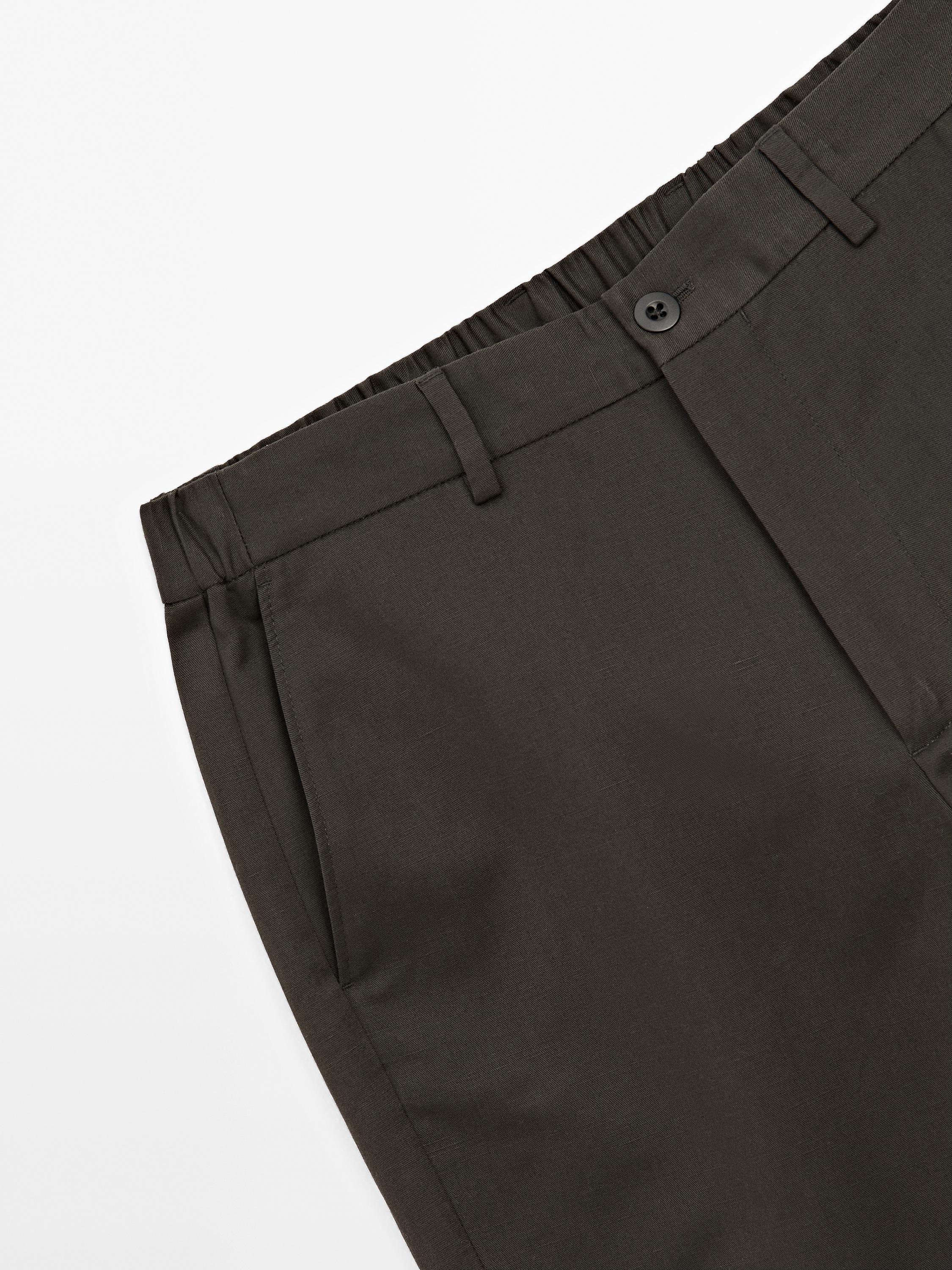 Calças jogger fit com algodão