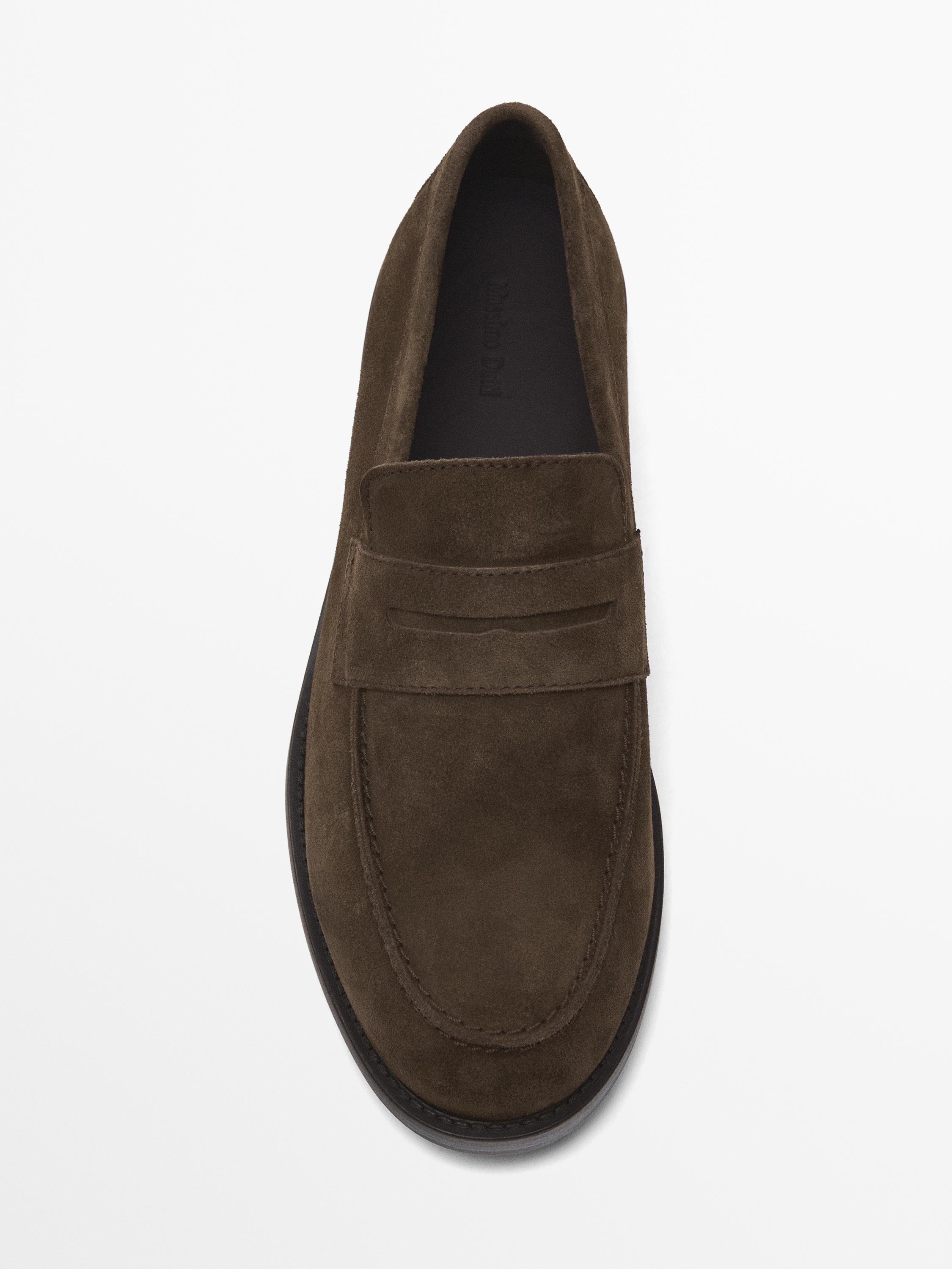 Pennyloafers i mocka