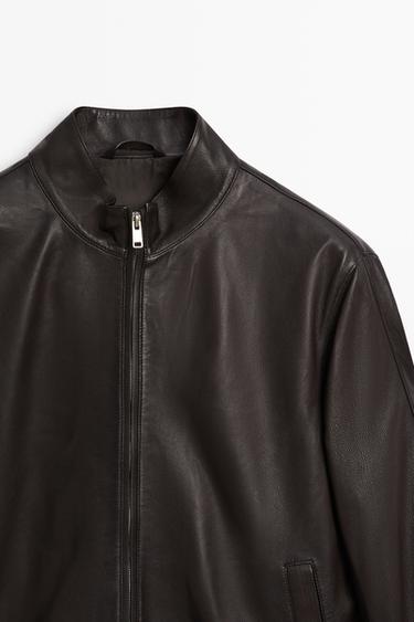 Nappa leather jacket — BROWN 4