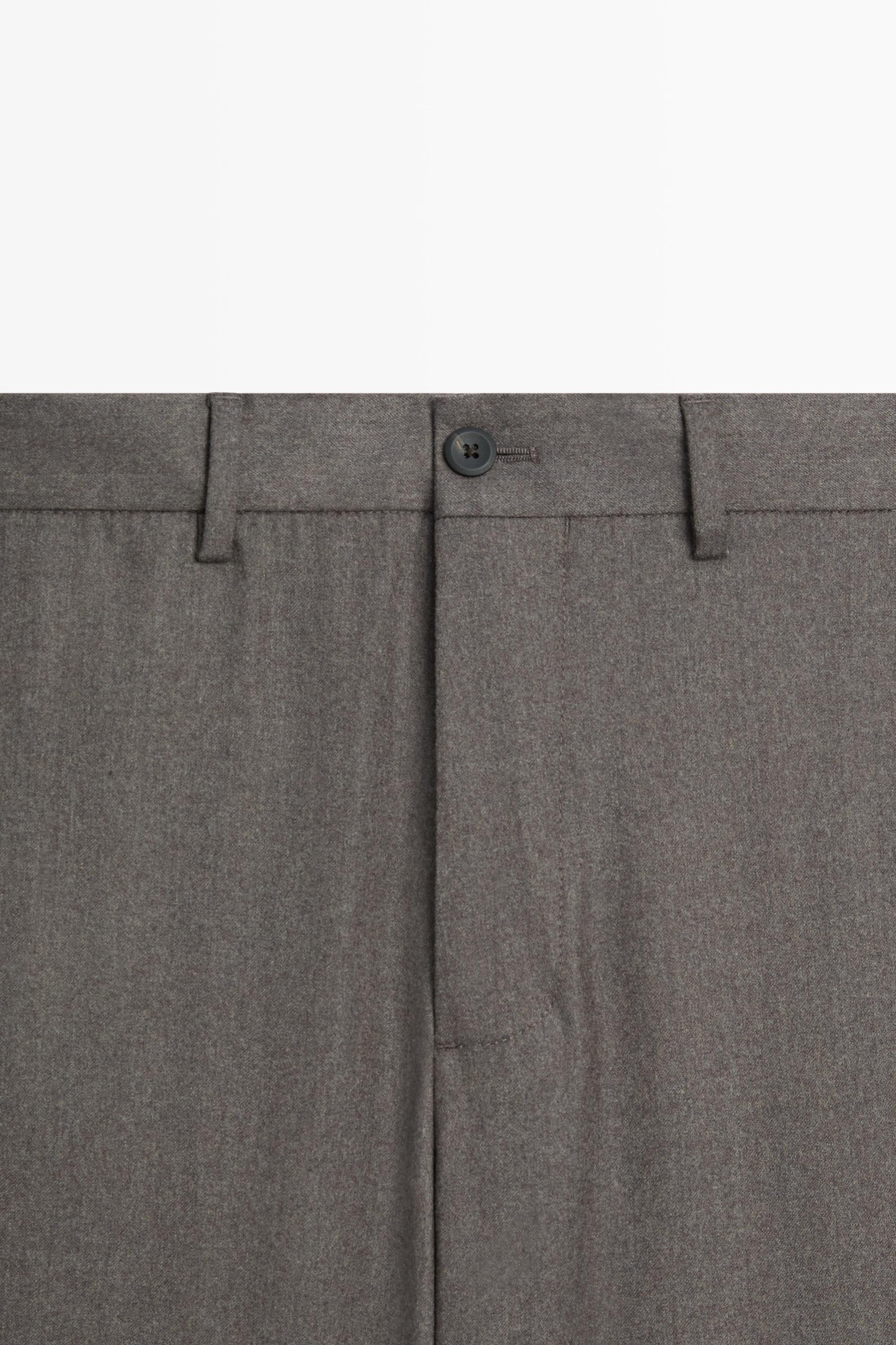 100% Wool Suit Pants — MINK