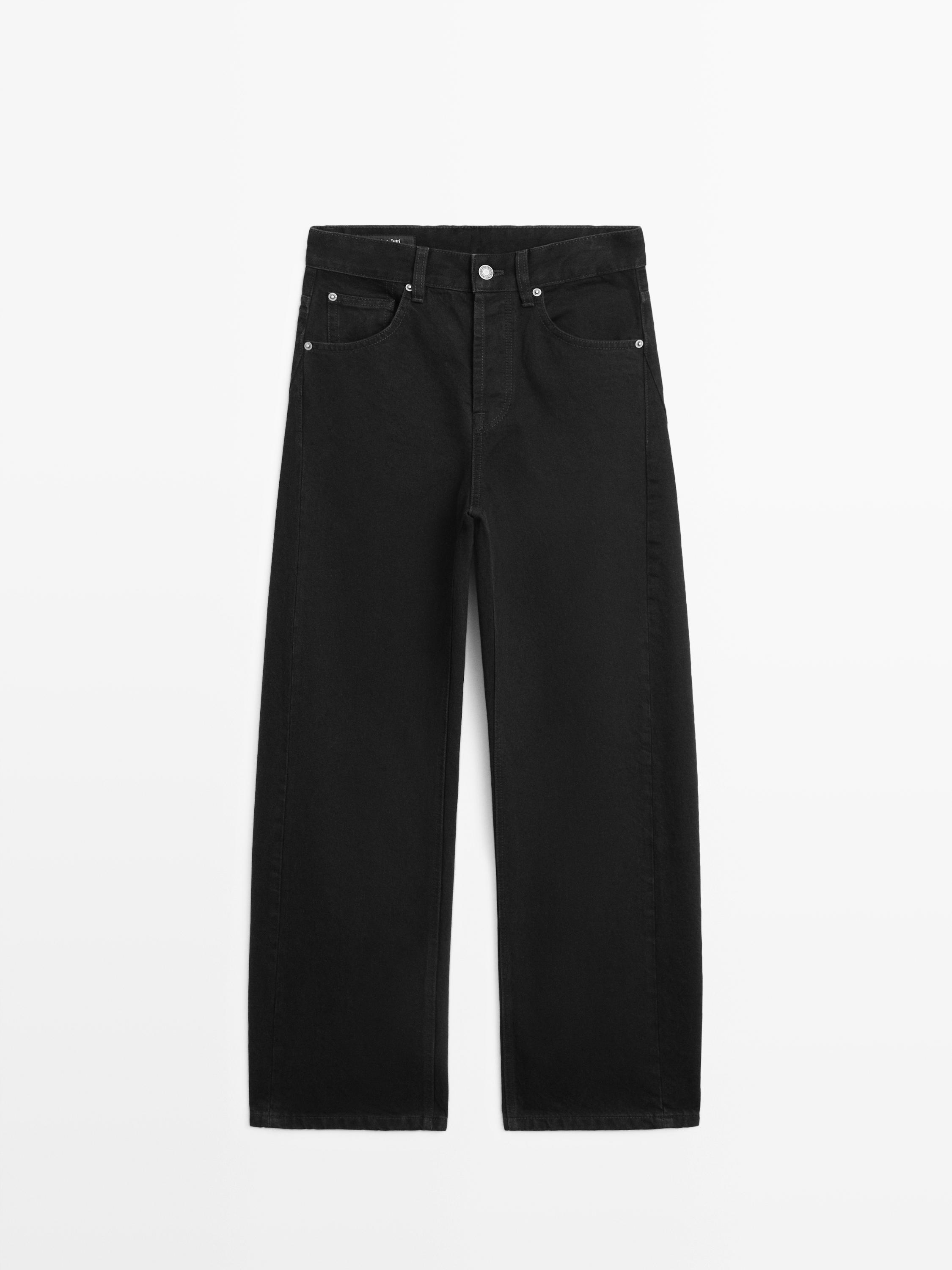 Mid-rise balloon fit jeans — Chocolate