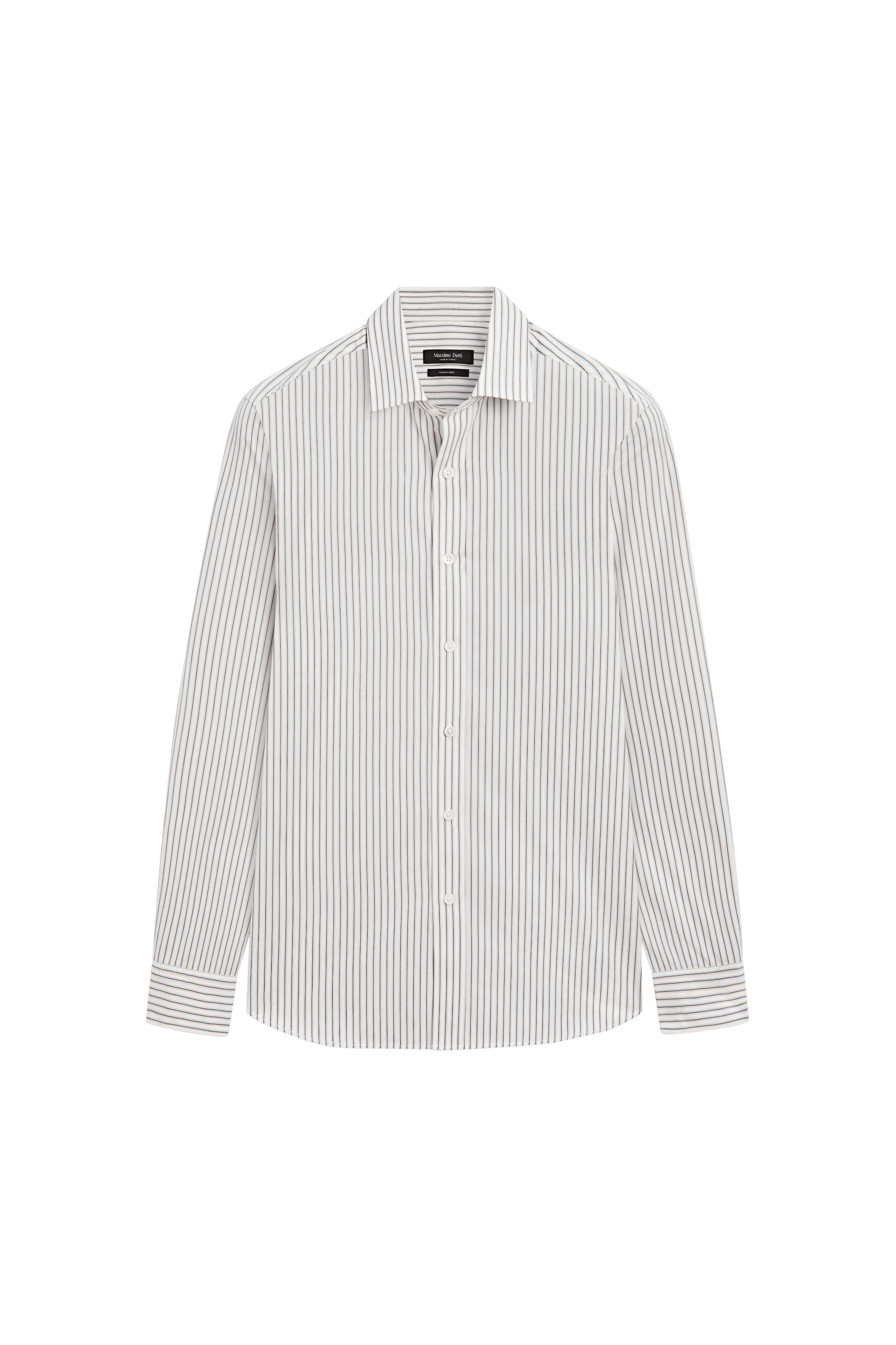 Massimo Dutti %100 pamuklu regular fit gömlek görsel 7