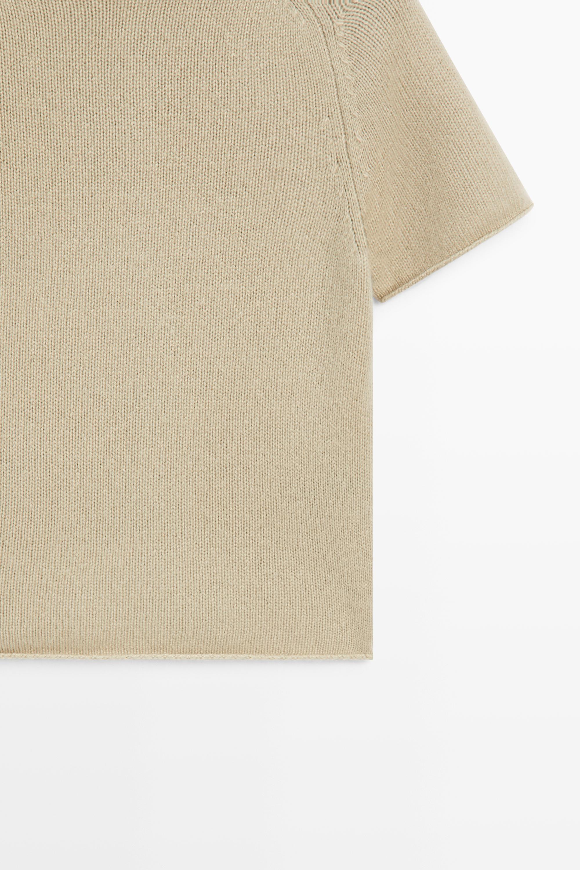 100% Cashmere Mock Turtleneck Sweater — MINK