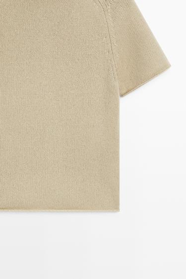 100% Cashmere Mock Turtleneck Sweater — MINK 7
