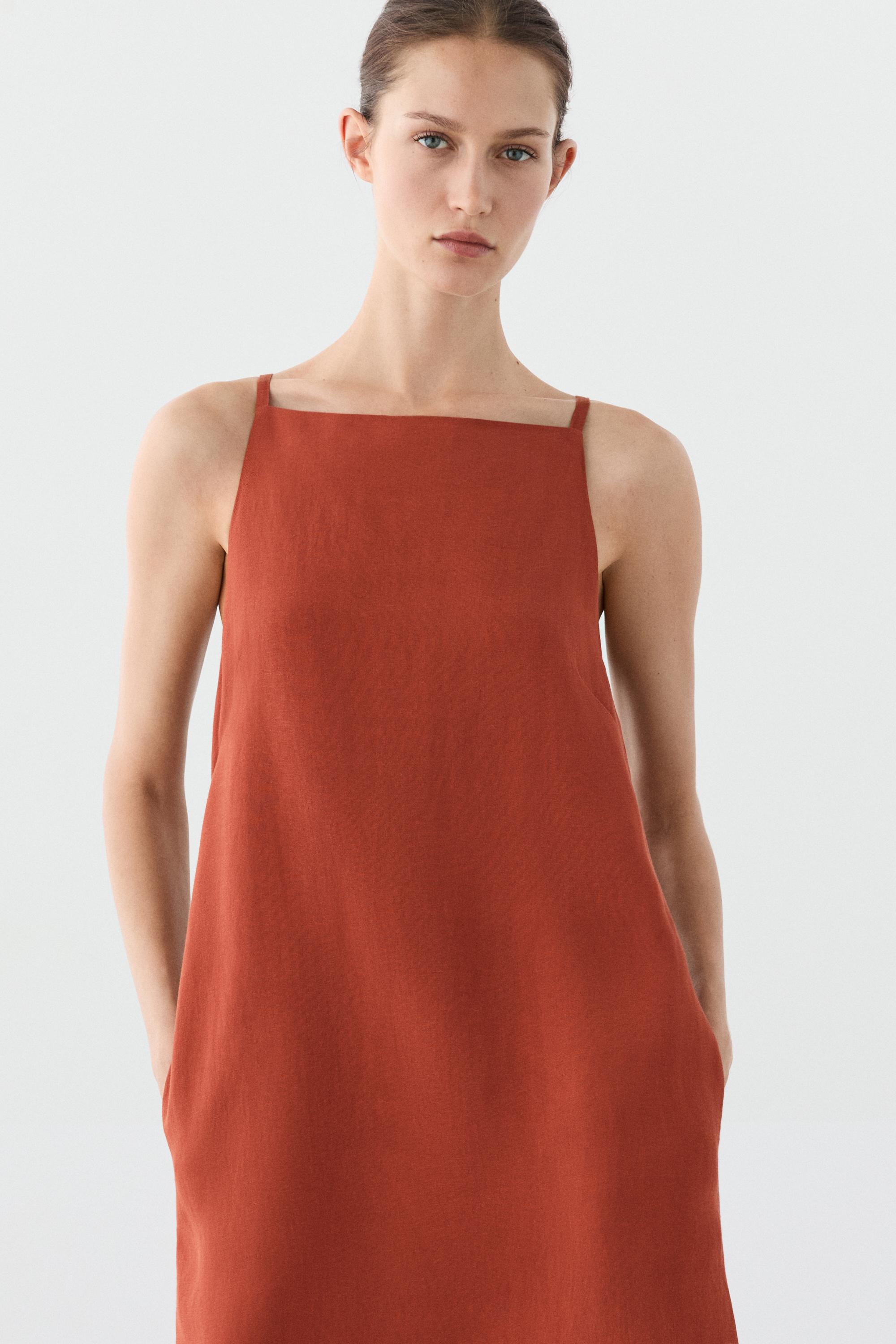 Strappy mini dress — RUSSET